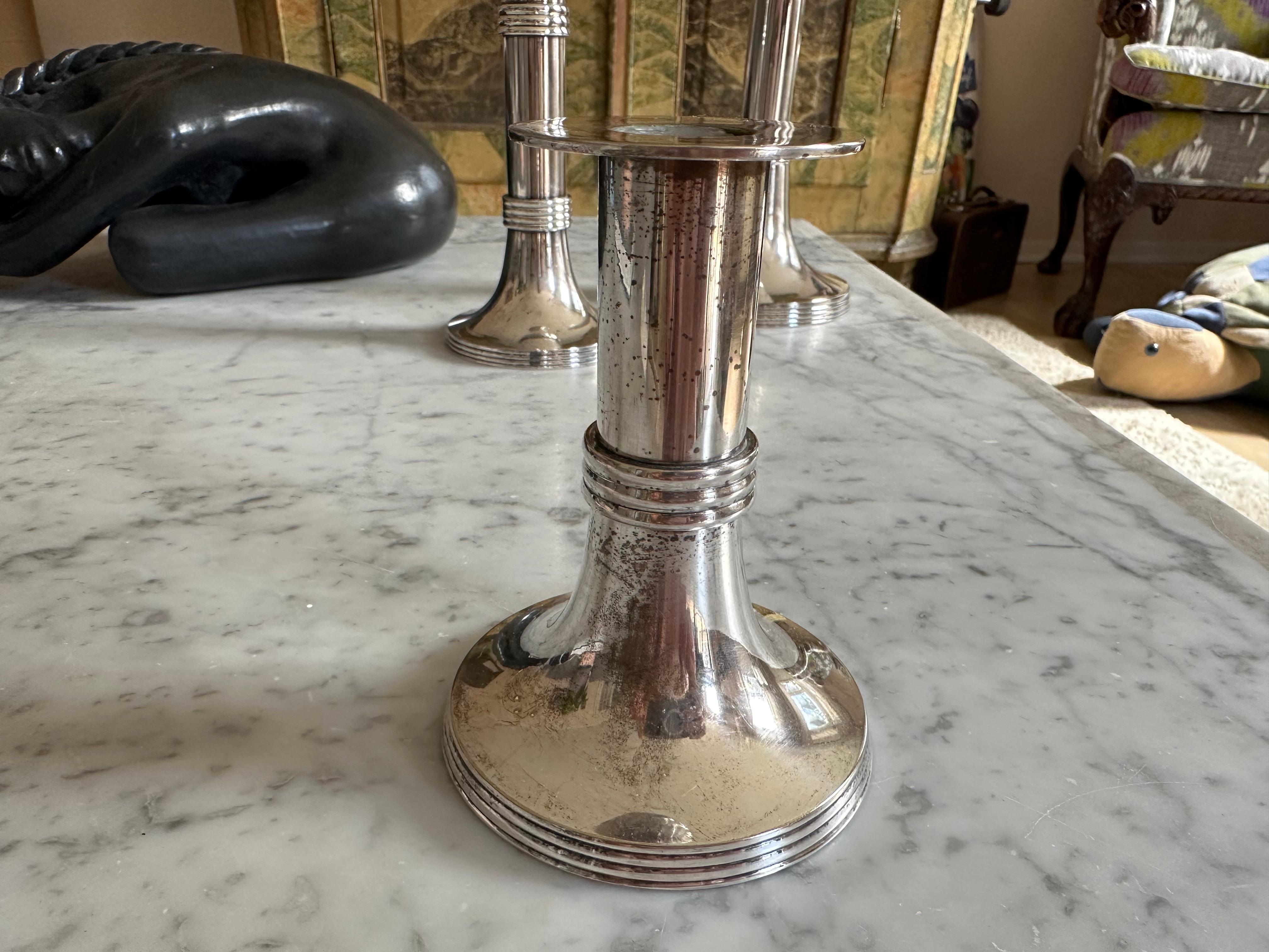 Set of Three Silver-Plated 