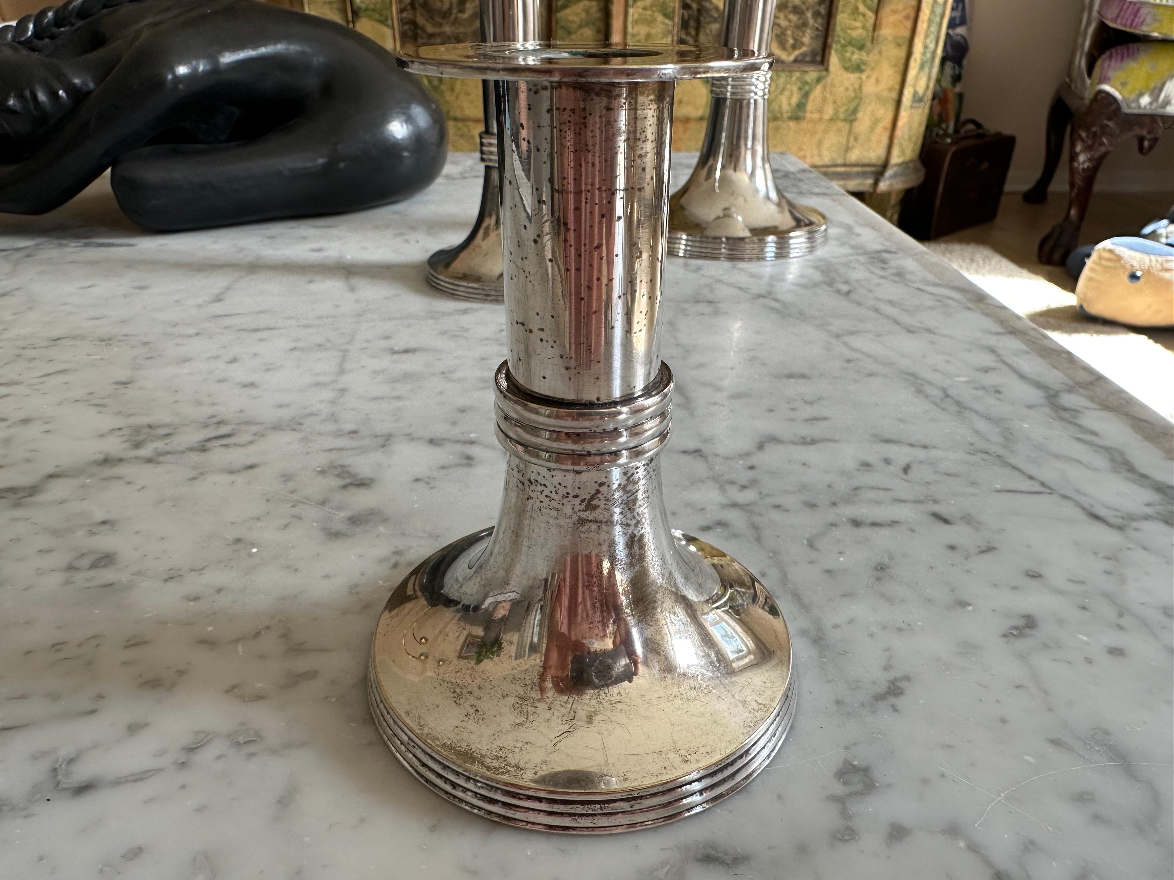 Set of Three Silver-Plated 