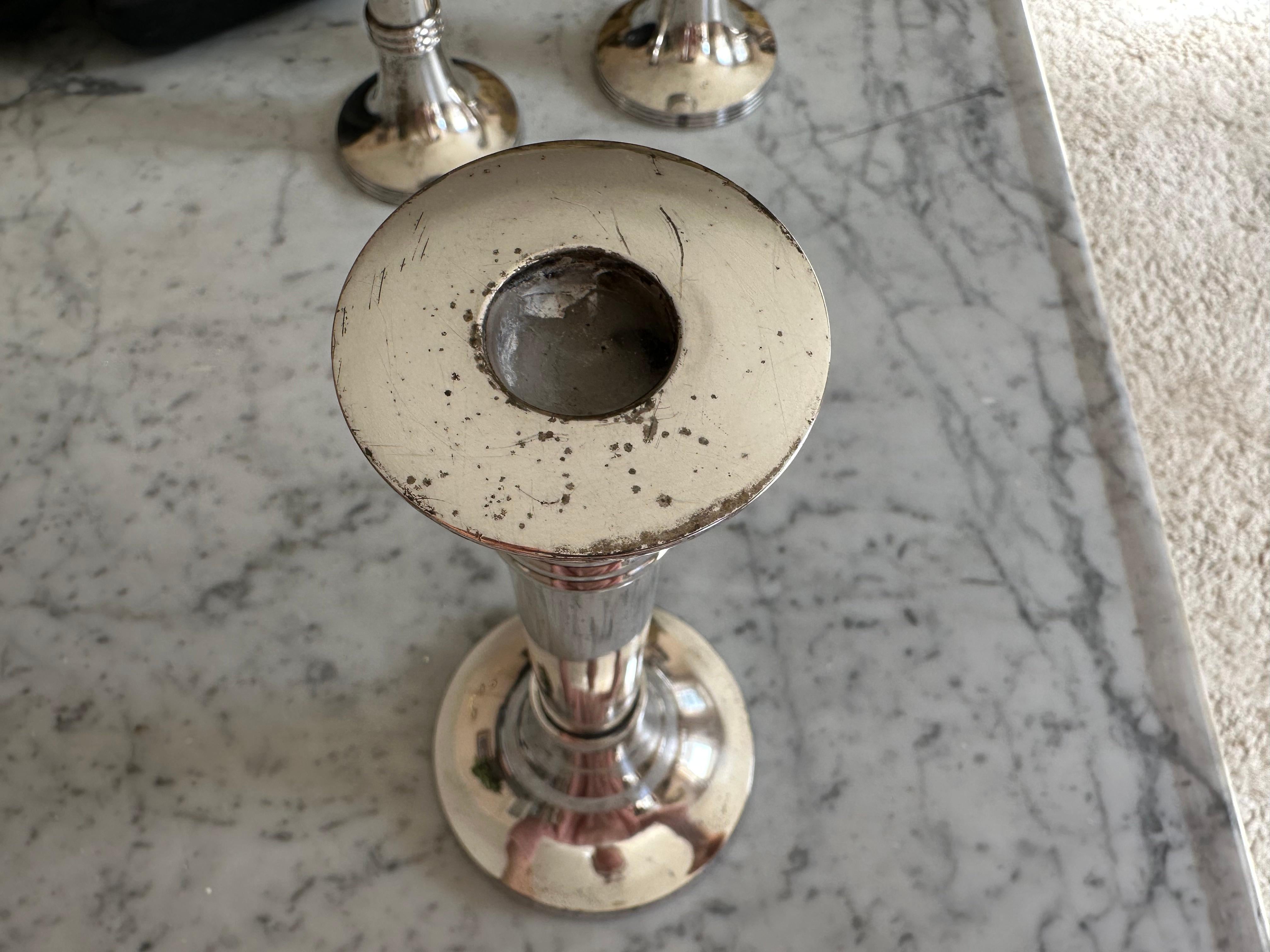 Set of Three Silver-Plated 