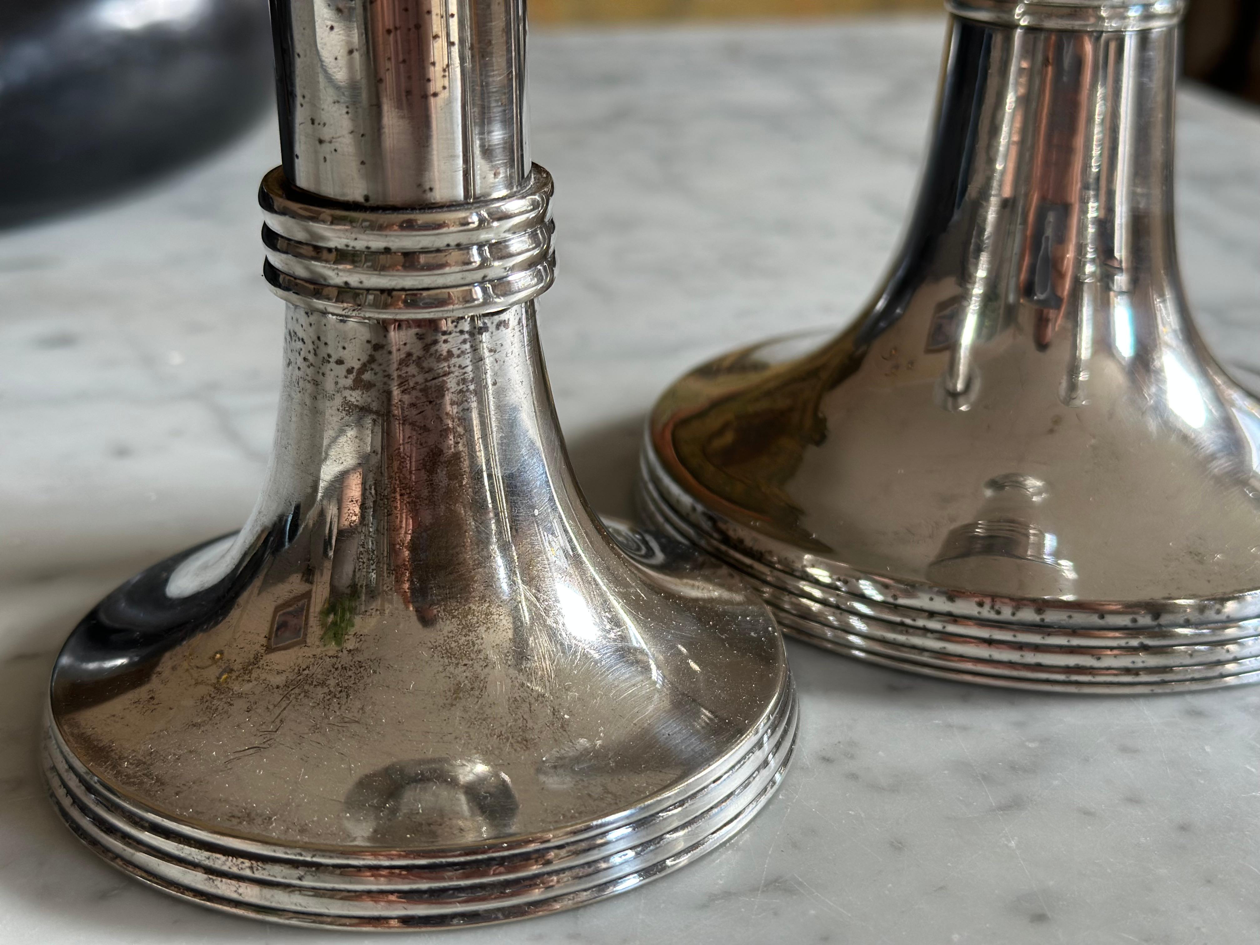 Set of Three Silver-Plated 