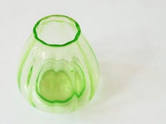 Set of Three Small Colored Glass Vases by A.D. Copier, the Netherlands, 1930s