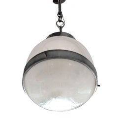 Set of Three Small Delta Lanterns, Sergio Mazza for Artemide, Opaline, Italy