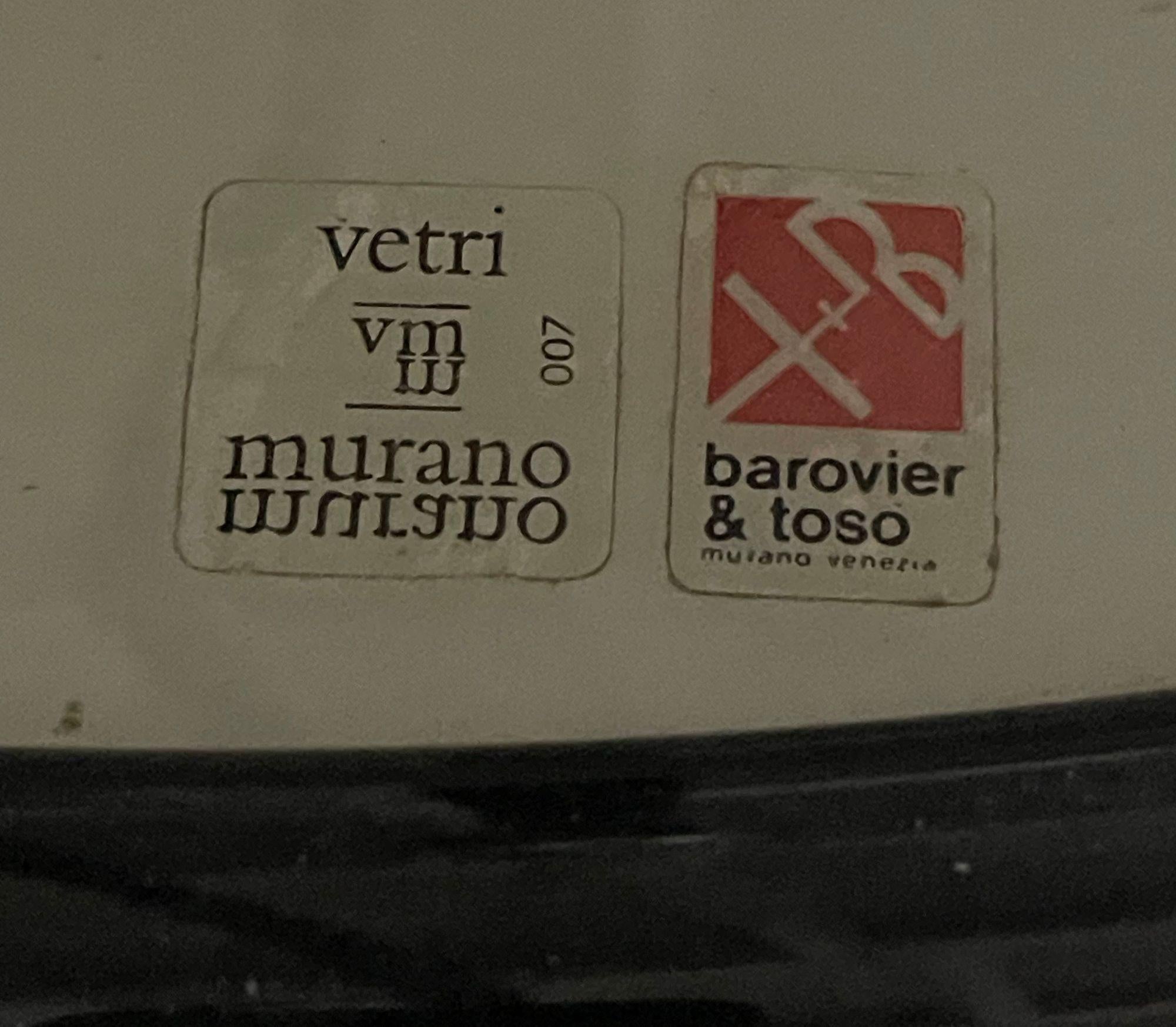 Un set di tre lampadari vintage in vetro di Murano 