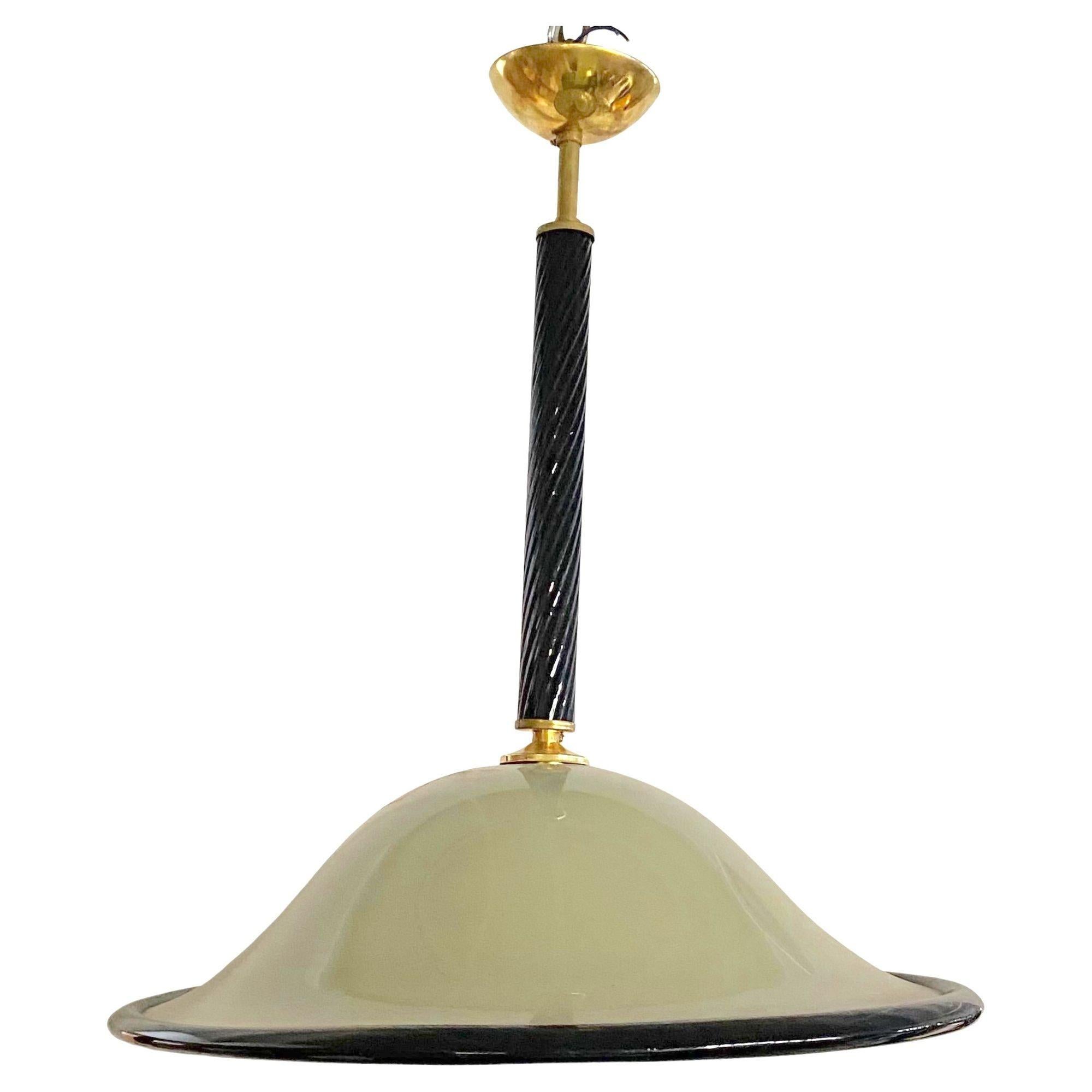 Italiano Set di tre lampadari in vetro di Murano 
