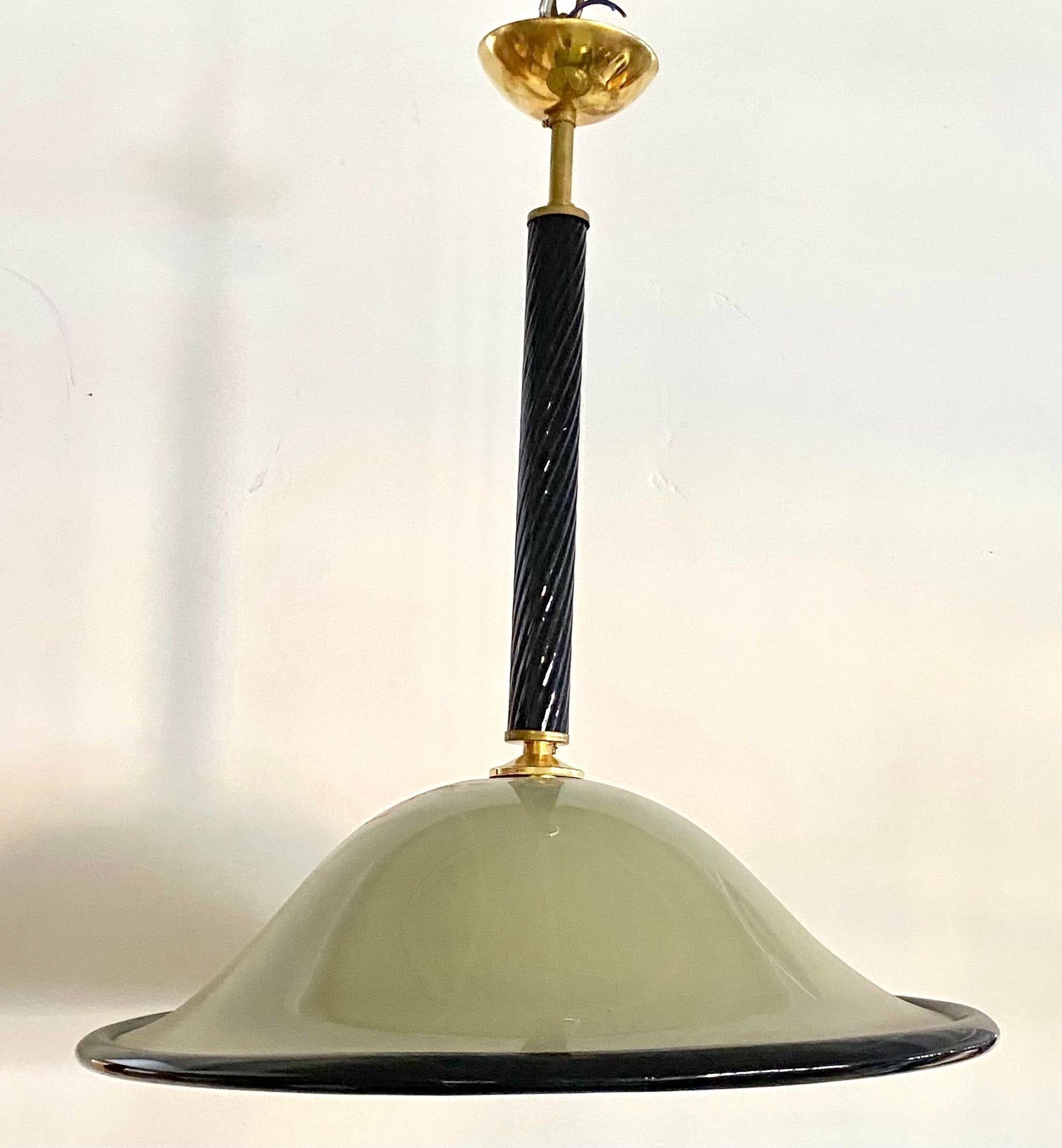 Set di tre lampadari in vetro di Murano 
