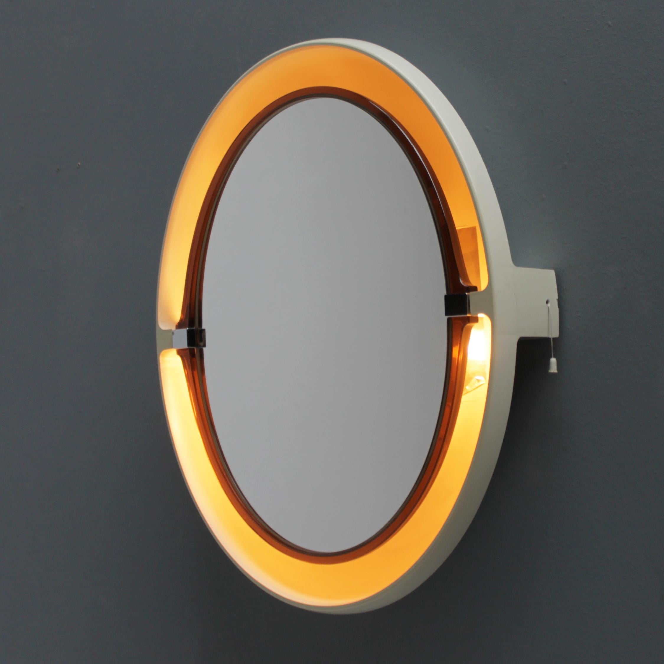 Set of Three Space Age Mirrors by Allibert 3