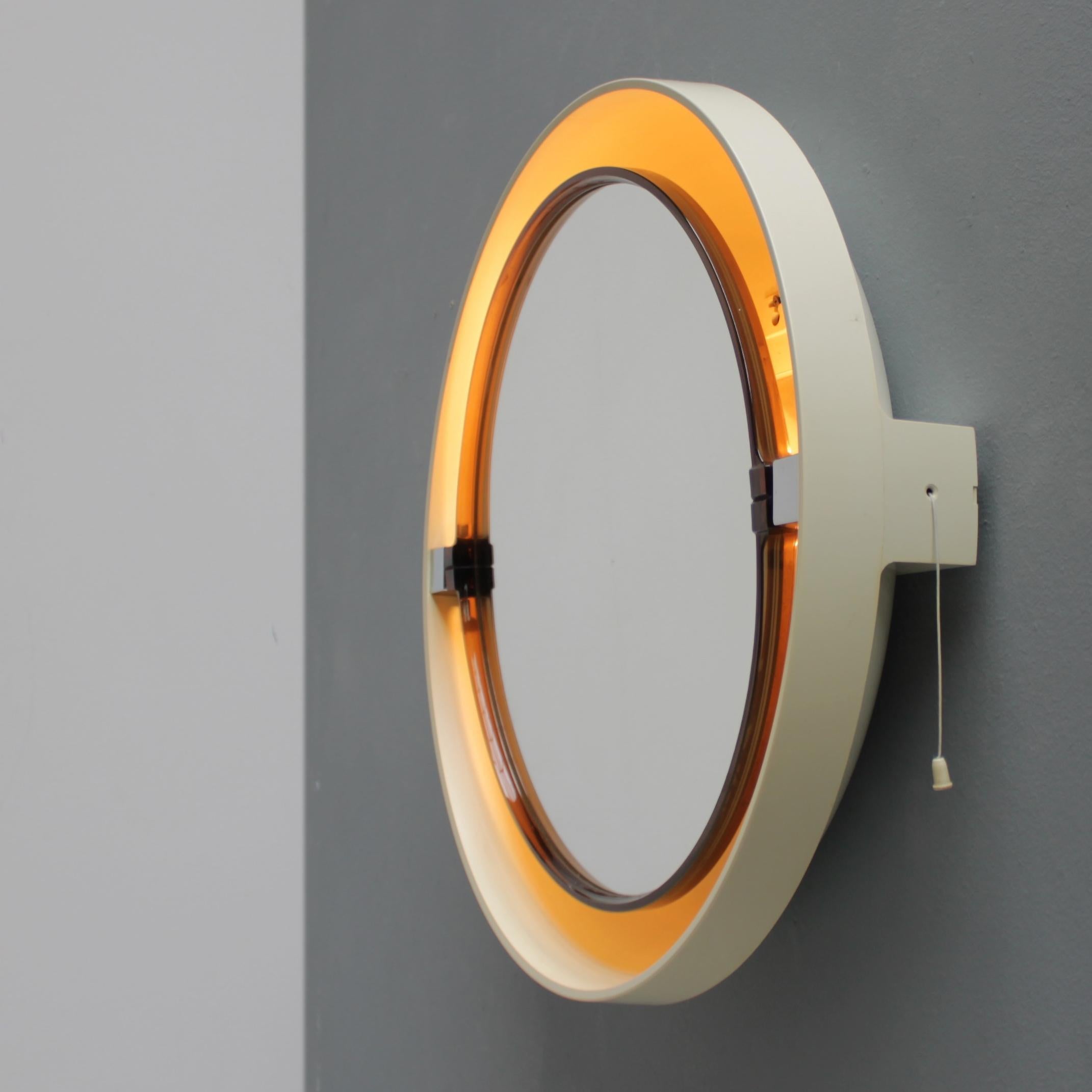 Set of Three Space Age Mirrors by Allibert In Good Condition In JM Haarlem, NL