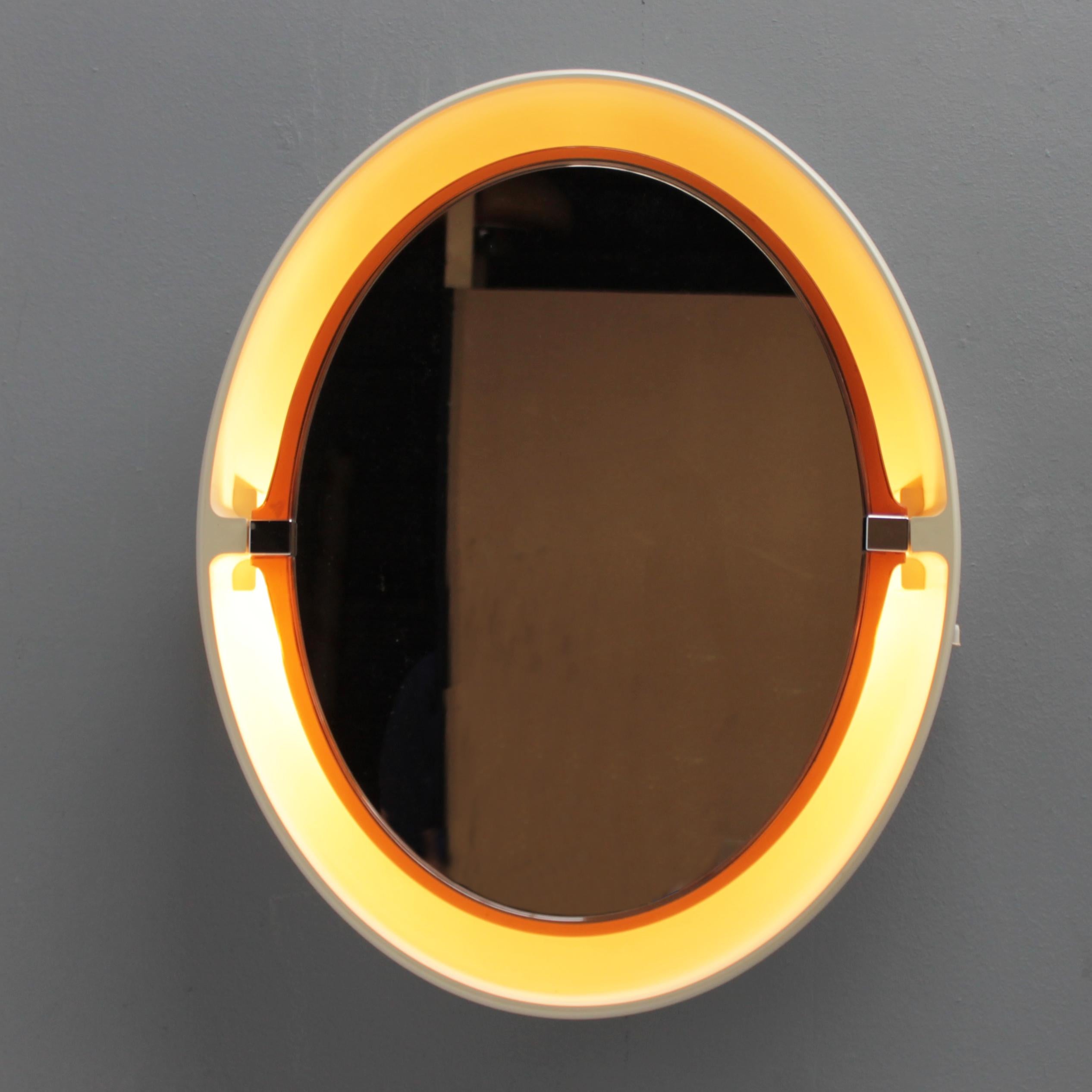 Set of Three Space Age Mirrors by Allibert 1