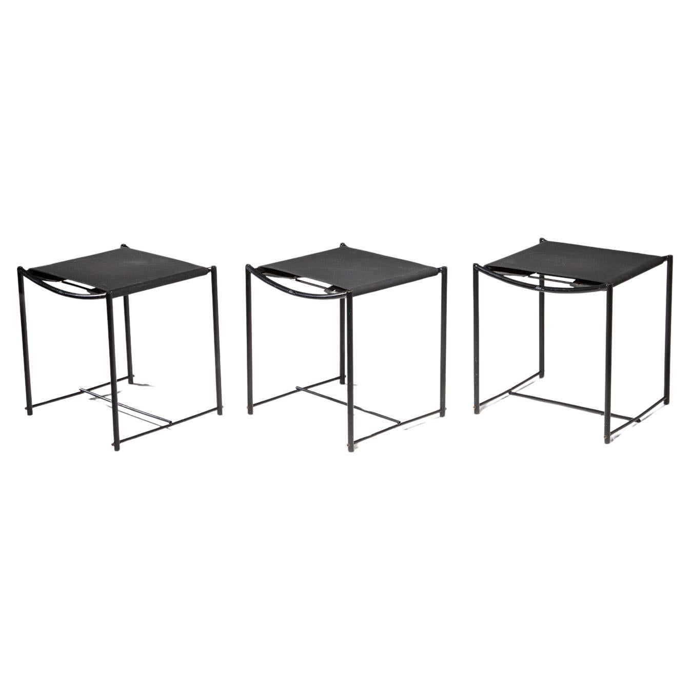 Set of Three "Spaghetti Stools" by Giandomenico Belotti for Alias, Italy, 1980s