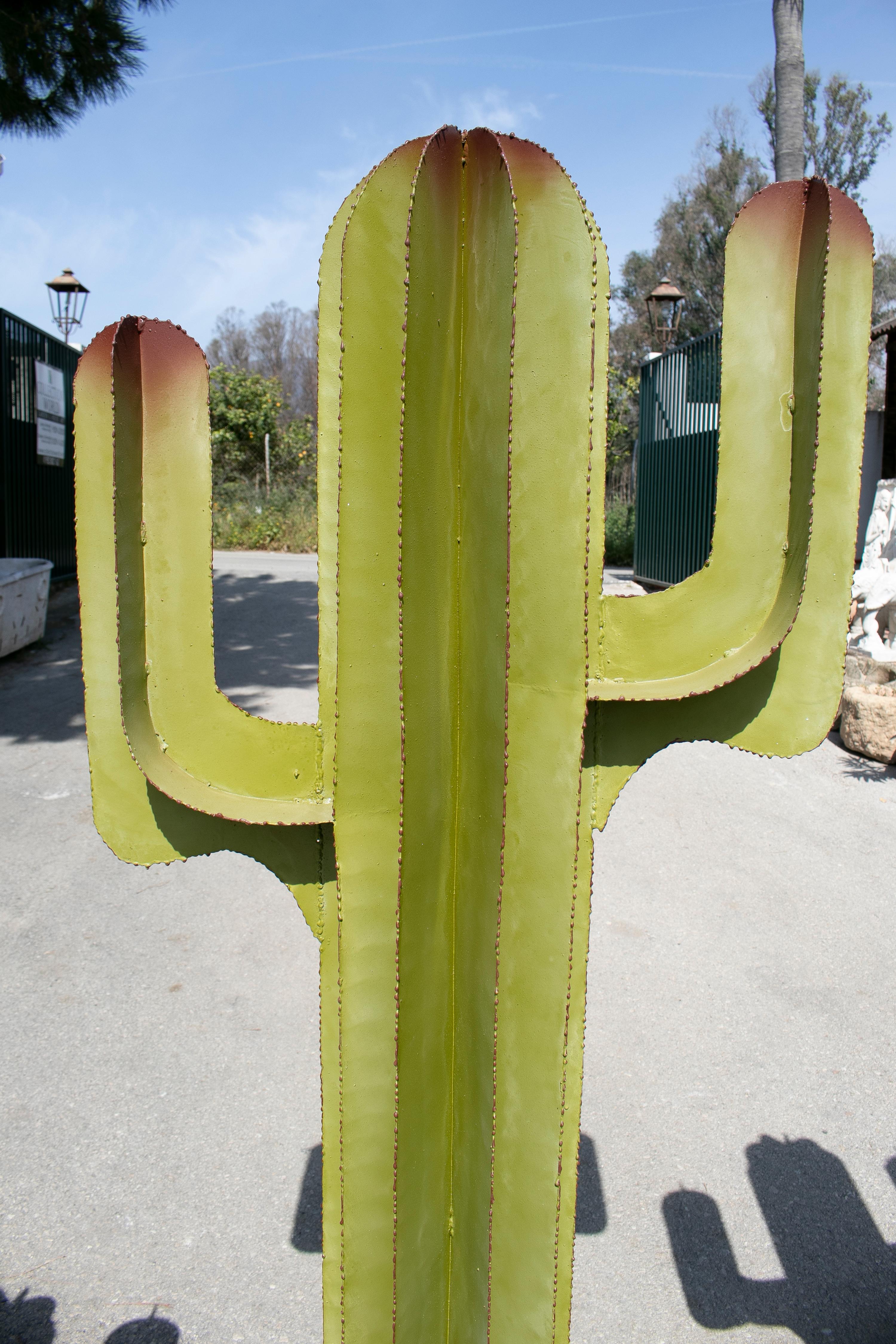 metal cactus sculpture