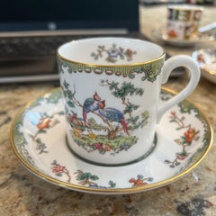 Juego de tres tazas y platillos Spode - Shima, Élysée y Fleur de Lys Azul