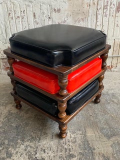 Set of Three Stackable Footstools by Ethan Allen