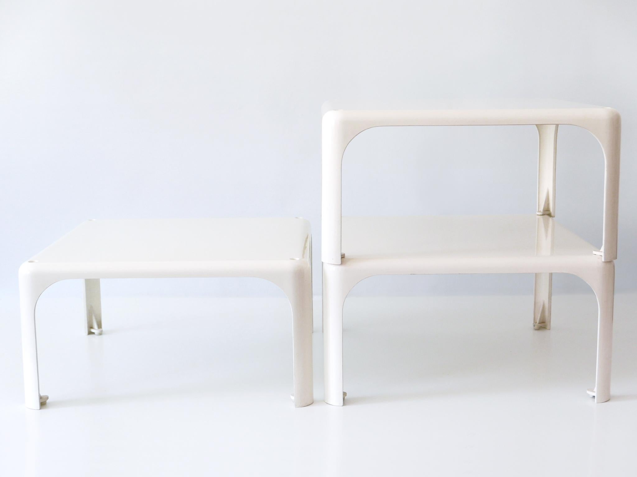 Set of Three Stackable Side Tables Demetrio 45 by Vico Magistretti for Artemide For Sale 2