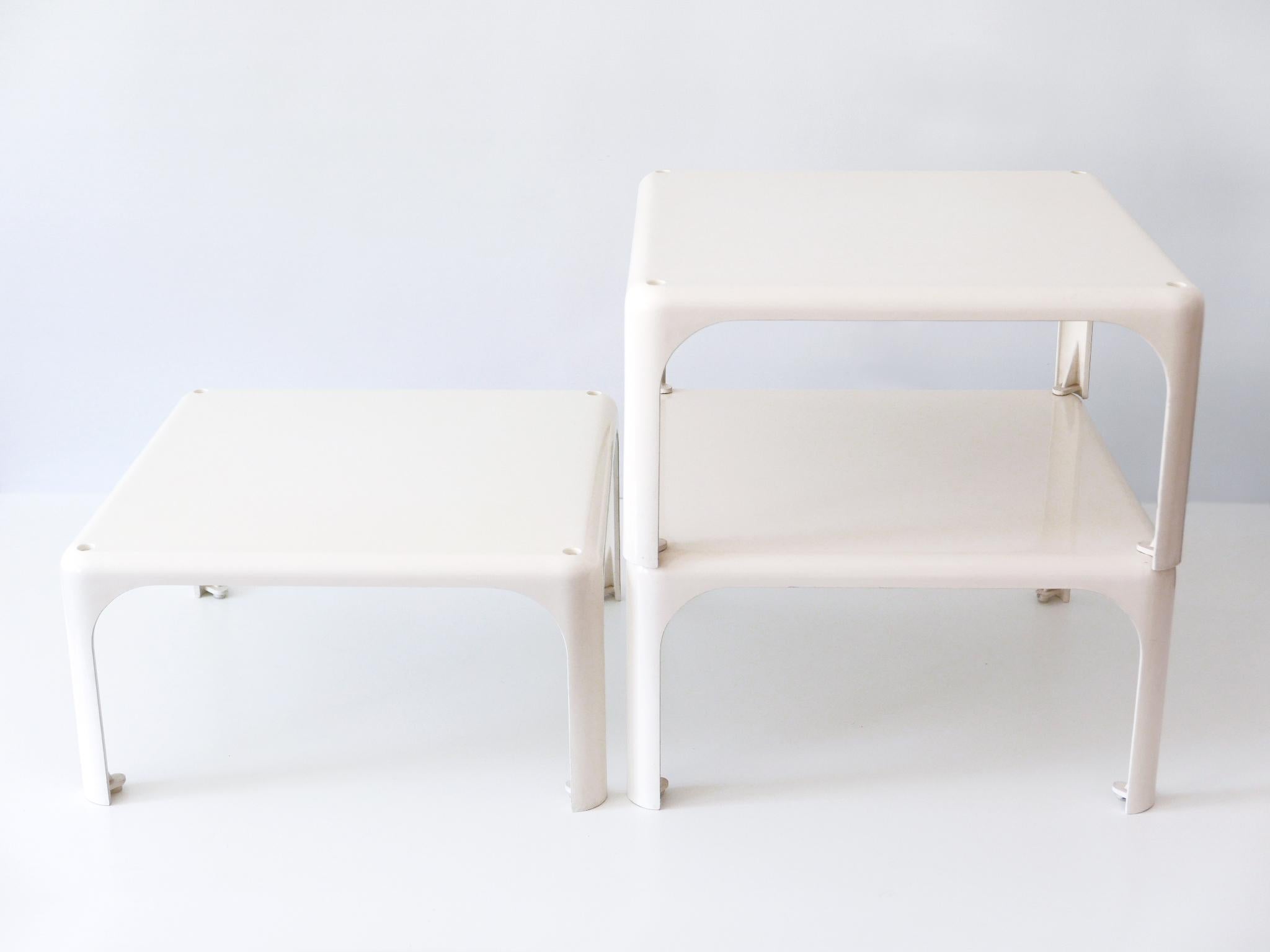 Set of Three Stackable Side Tables Demetrio 45 by Vico Magistretti for ...