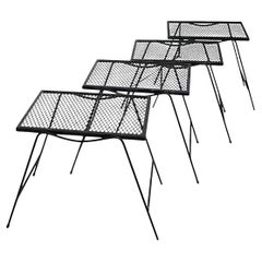 Set of Three Stacking Garden Patio Poolside Tables