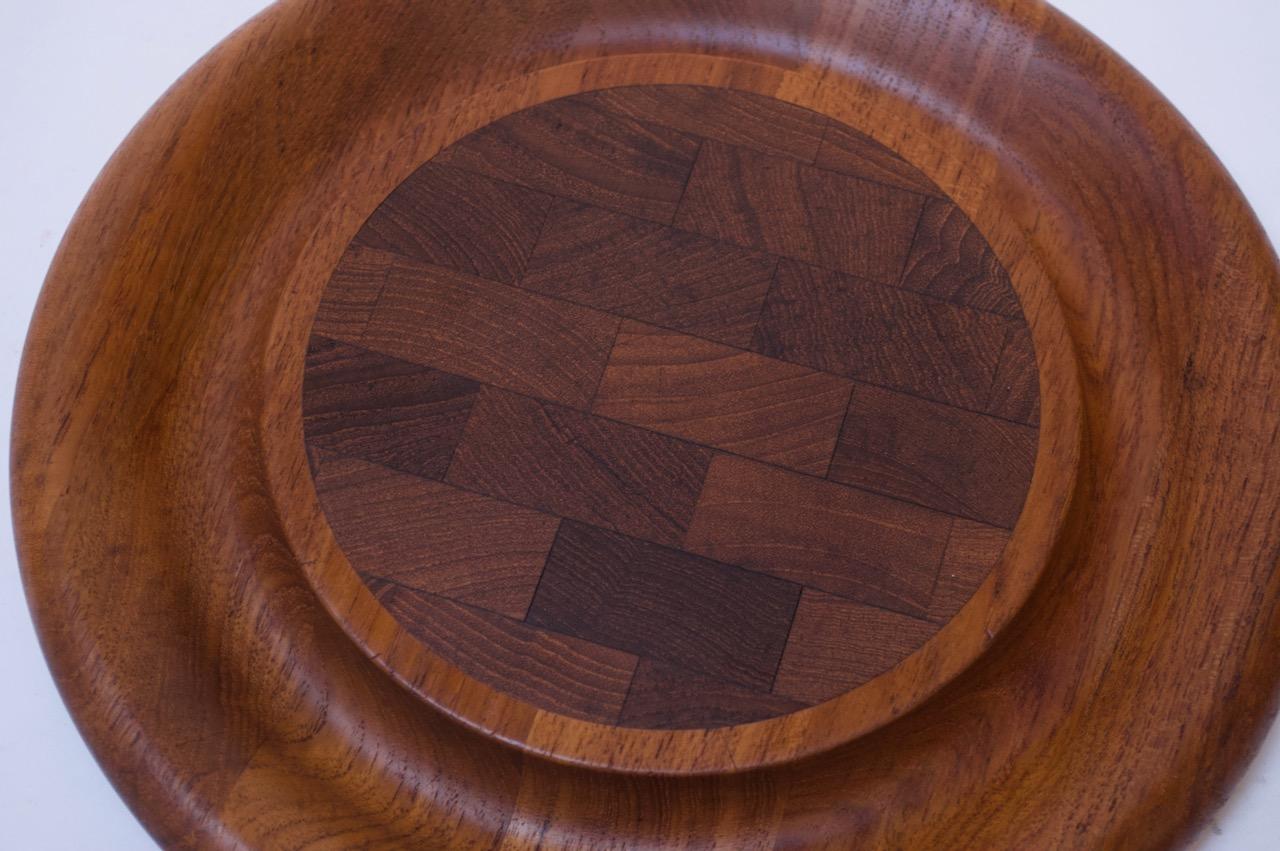 Set of Three Staved Teak Cutting Boards / Trays by Jens Quistgaard for Dansk For Sale 2