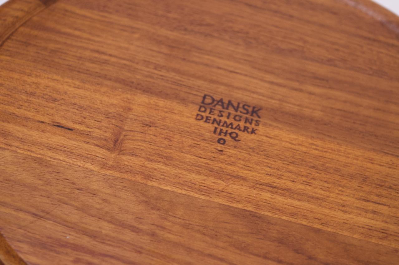 Juego de tres tablas de cortar / bandejas de madera de teca por Jens Quistgaard para Dansk en venta 9