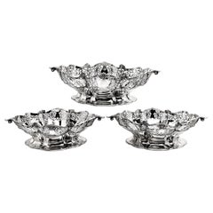 Set of Three Sterling Silver Baskets / Dishes, 1921-1922