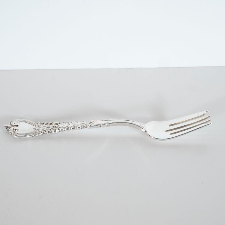 Set of Three Sterling Silver Small Serving Forks by Tiffany and Co. at