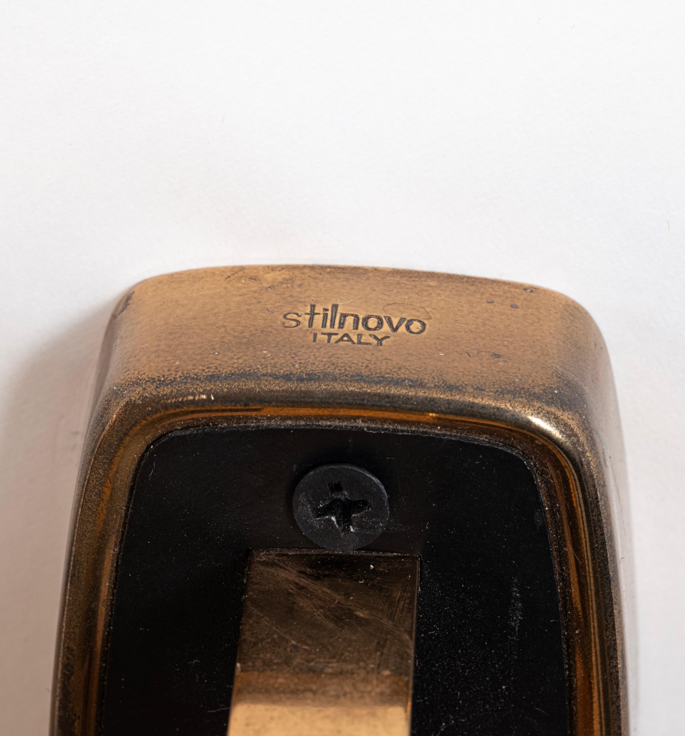 Set of three Stilnovo wall lights. Italy c1950 For Sale 2