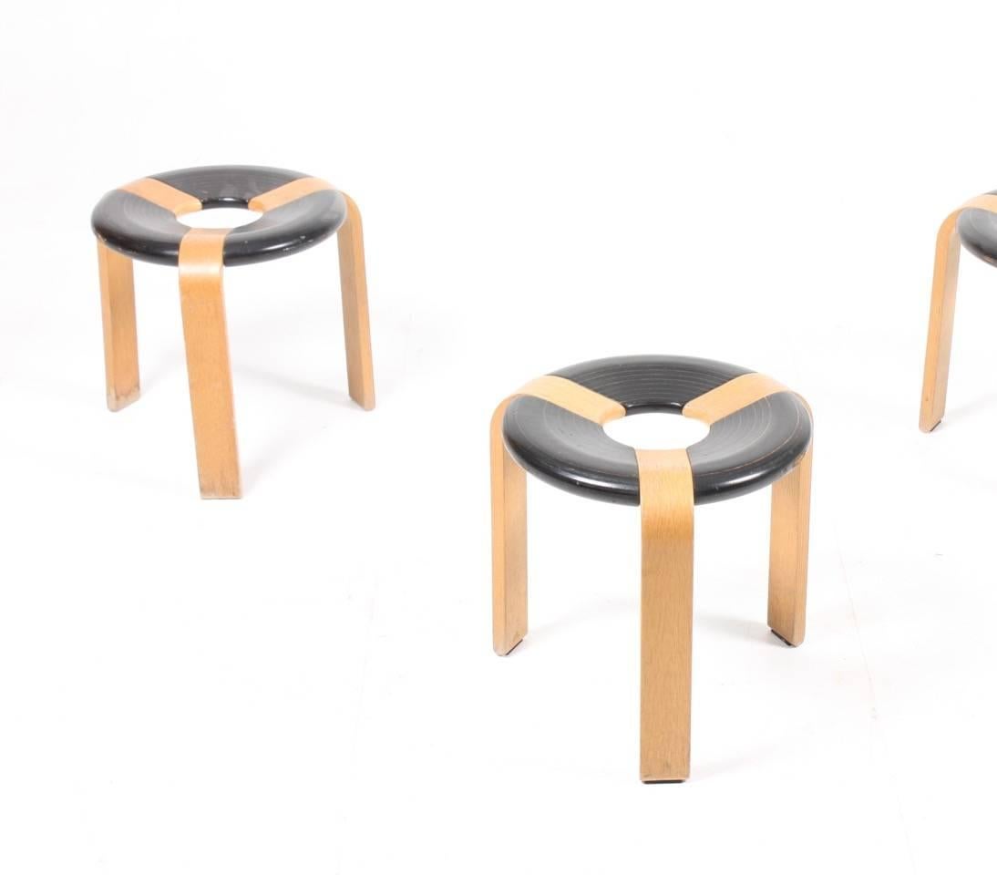 Set of Three Stools by Rud Thygesen In Excellent Condition In Lejre, DK