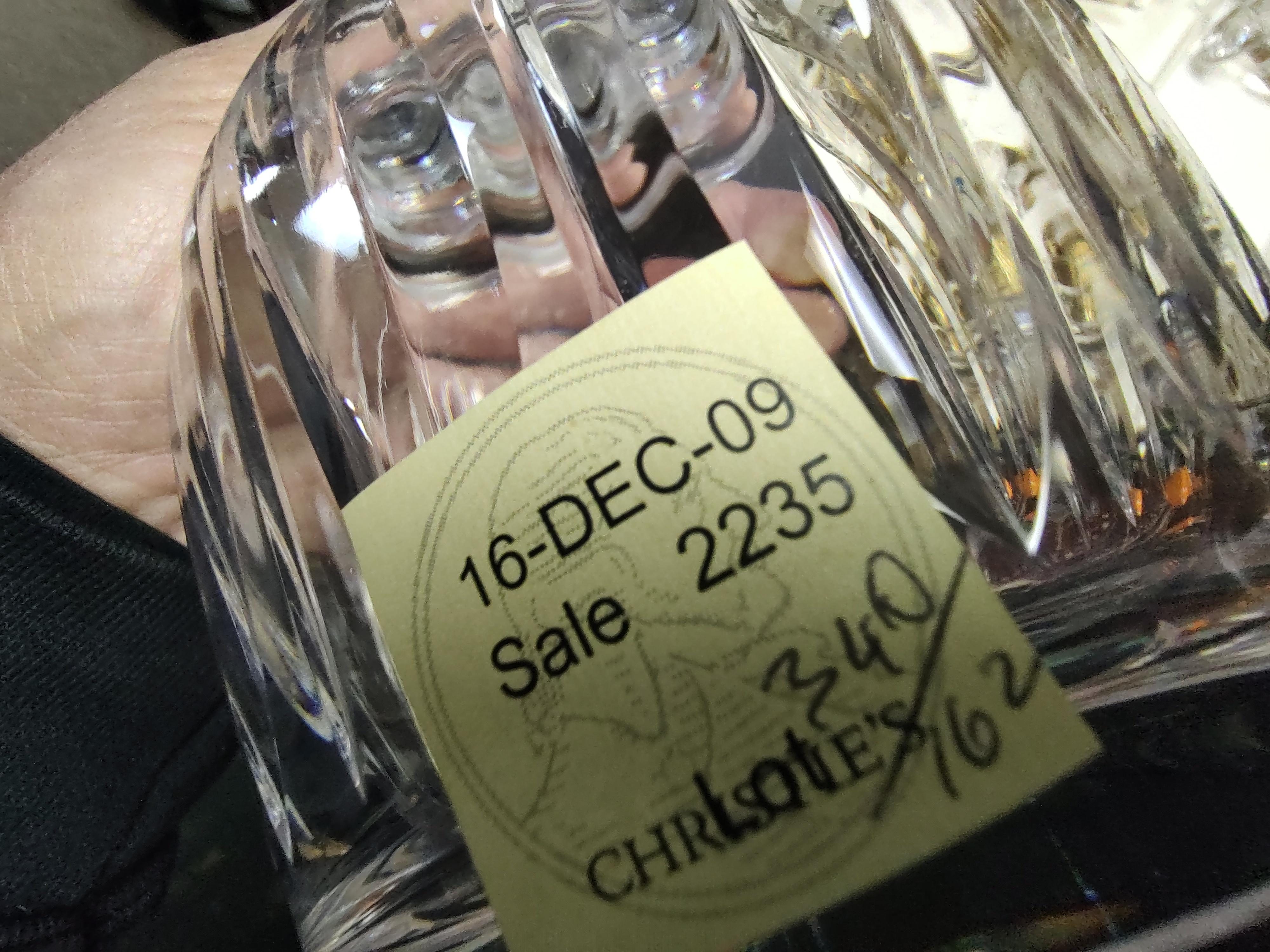 Set of Three Stuart Cut Glass Crystal Decanter Bottles, C1945 For Sale 1