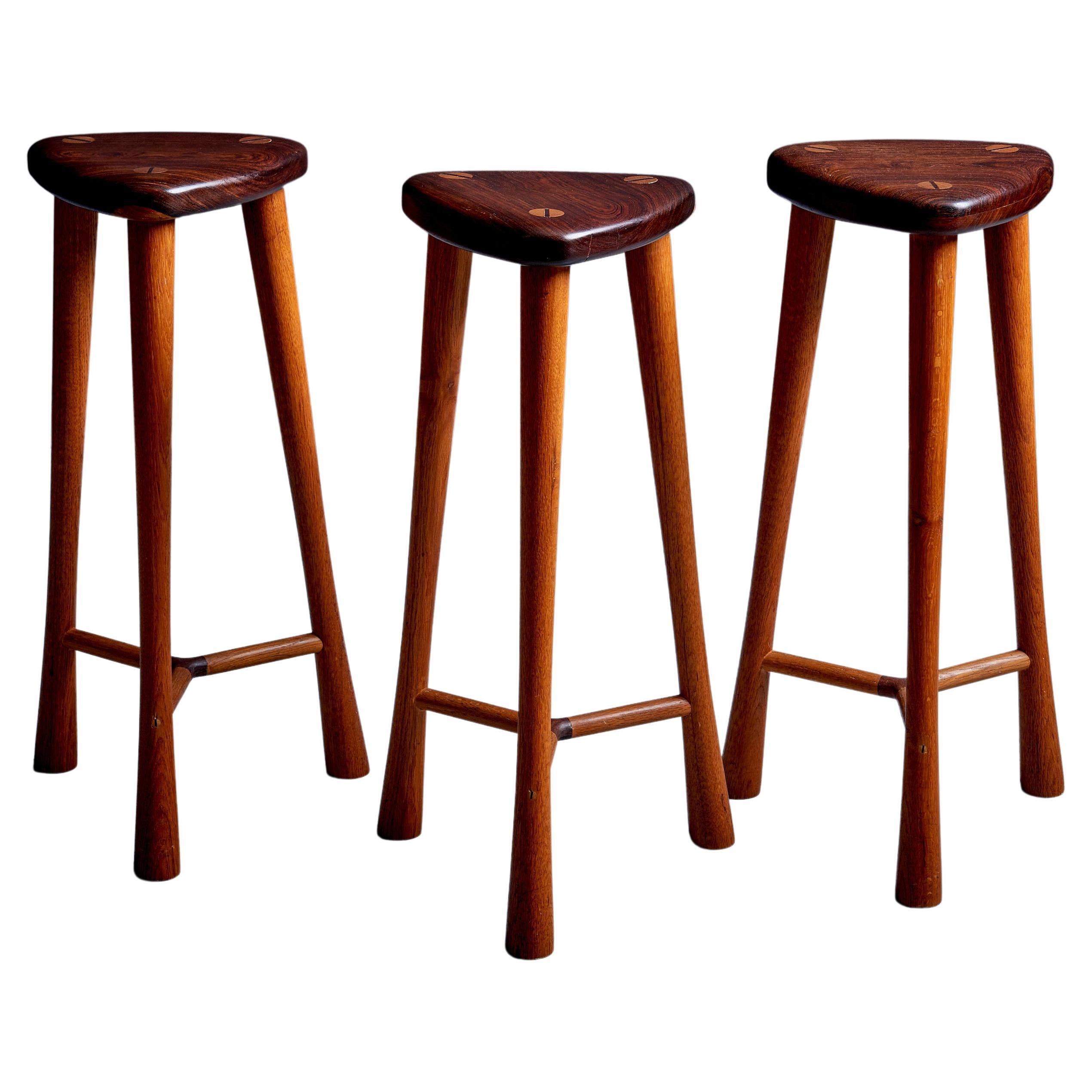 Set of three Studio stools, USA - 1980s