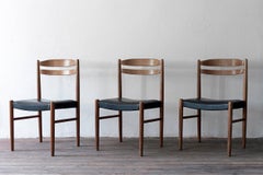 Set of Three Swedish Chairs by Carl Ekström for Albin Johansson & Söner, 1950s