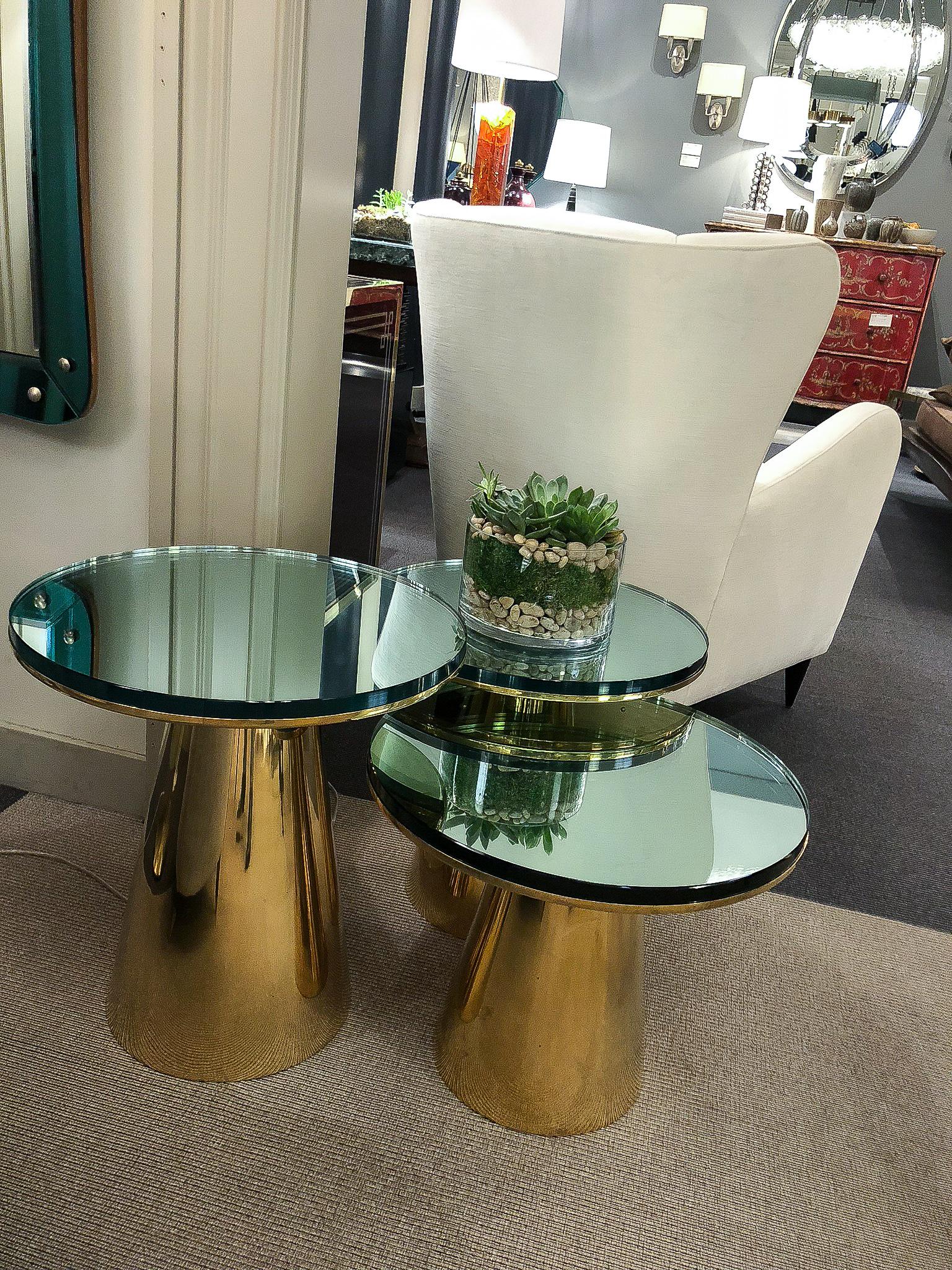 Polished Set of Three Tables, Italy, 2016