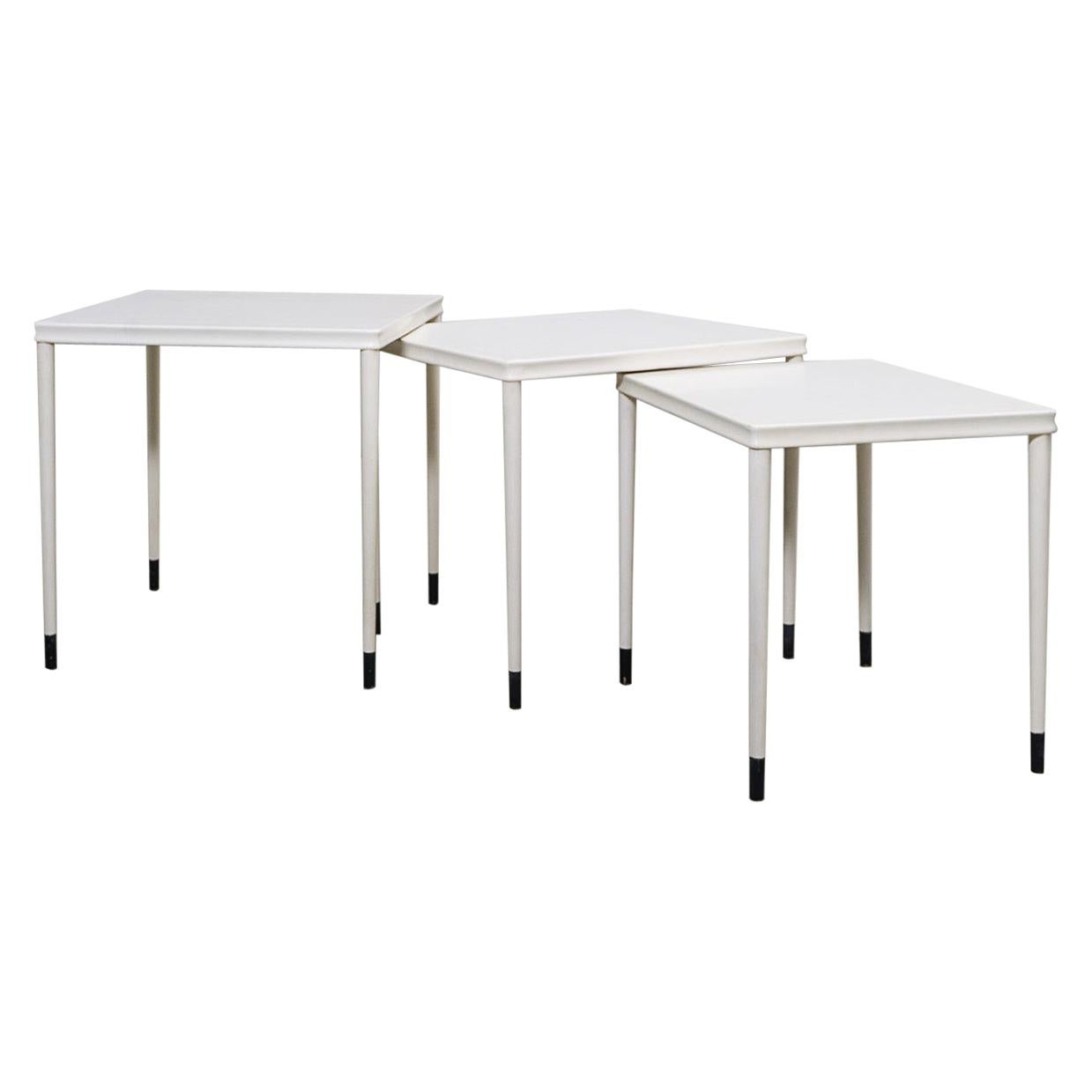 Ensemble de trois tables, modèle 2182, Dora Lennartz, 1958