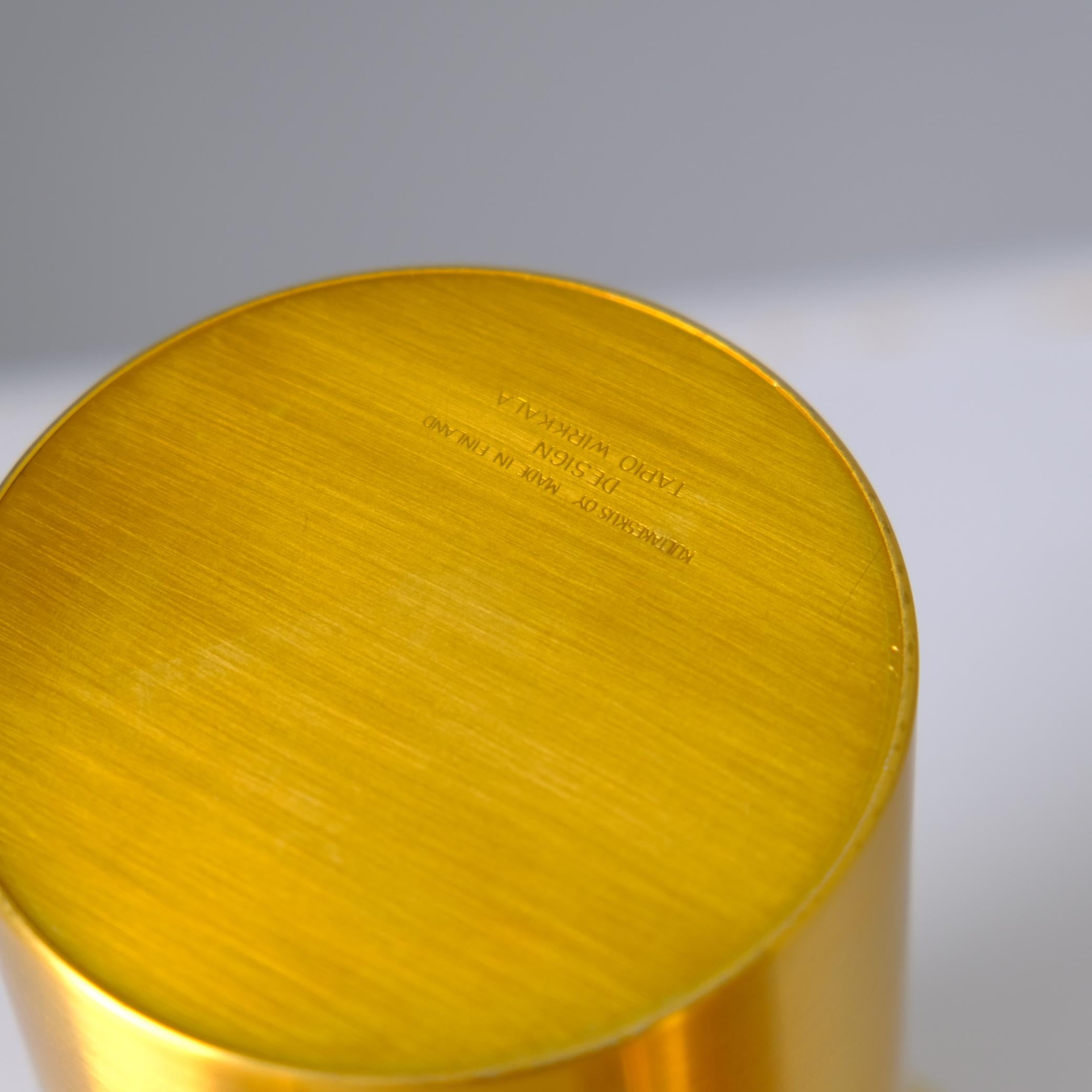 Set Of Three Tapio Wirkkala Bronze Candle Holders TW 486, Kultakeskus Oy 1970s For Sale 4