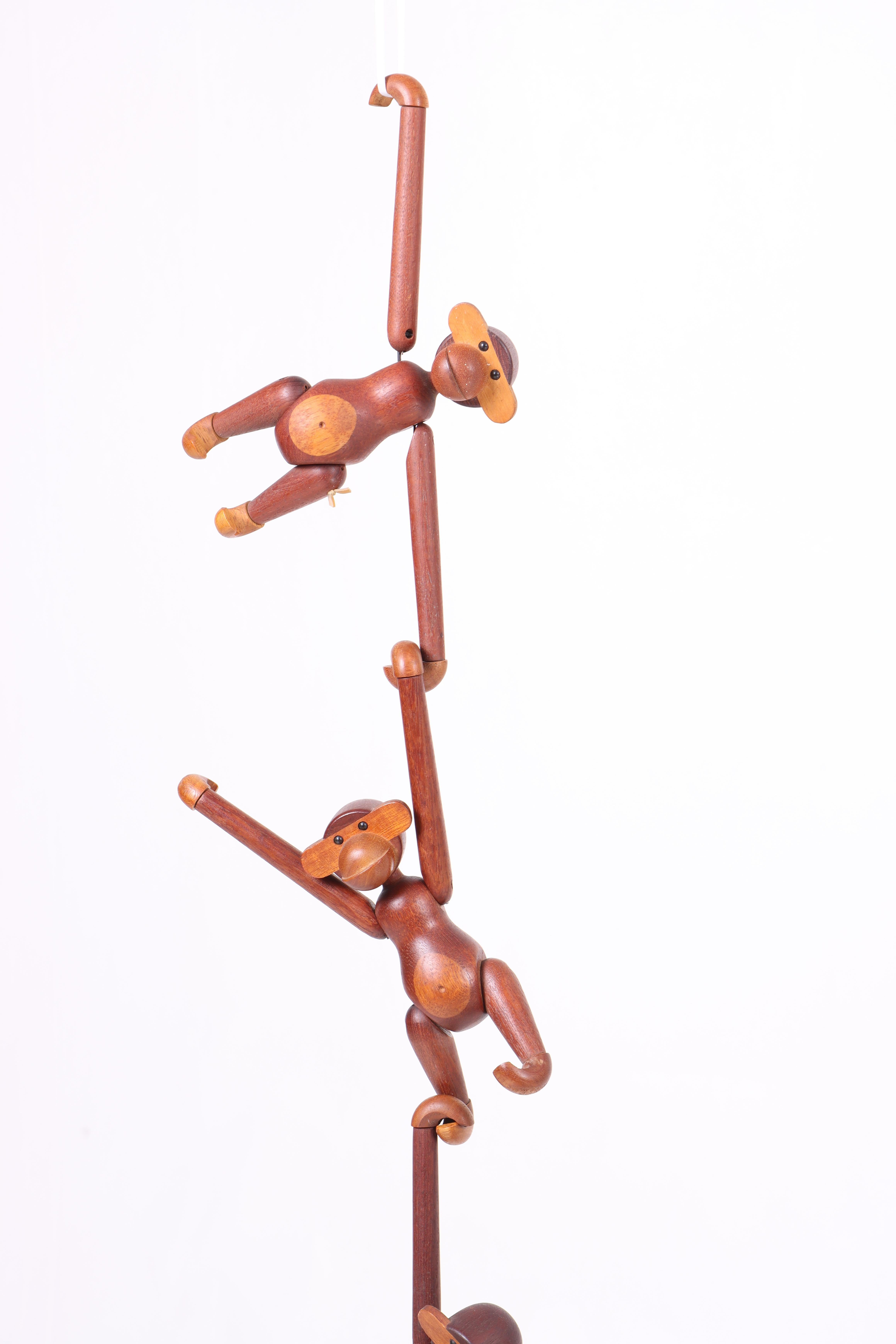 Scandinave moderne Ensemble de trois figurines en teck et bois de Limba de Kay Bojesen en vente