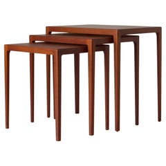 Set of Three Teak Nesting Tables by Svenn Eske Kristensen for Ludvig Pontoppidan