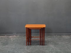 Set of Three Teak Nesting Tables