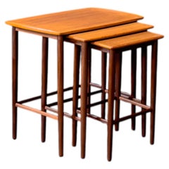 Set of Three Teak Nesting Tables