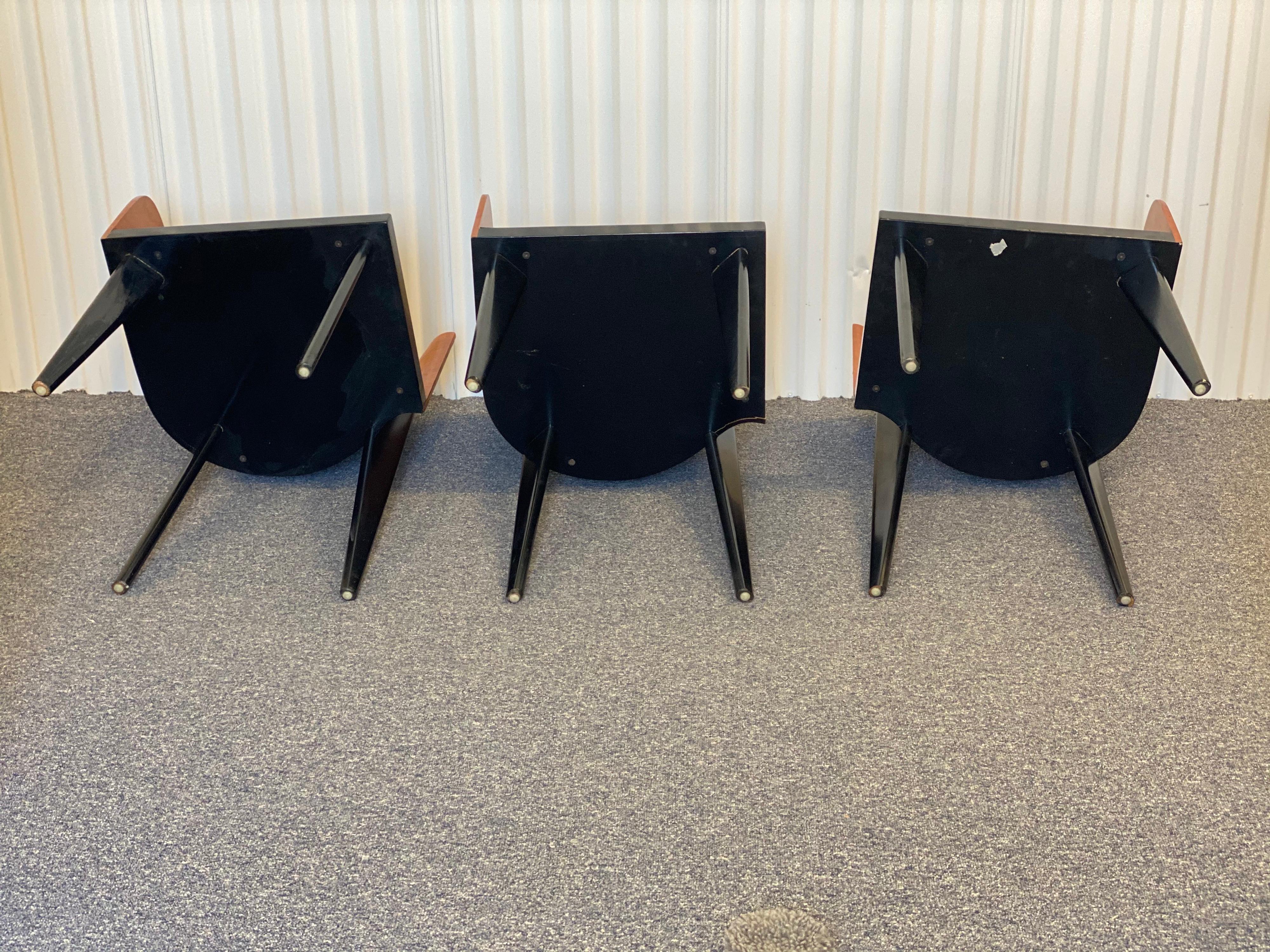 Set of Three Toscana Chairs Designed by Piero Sartogo for Saporiti 6