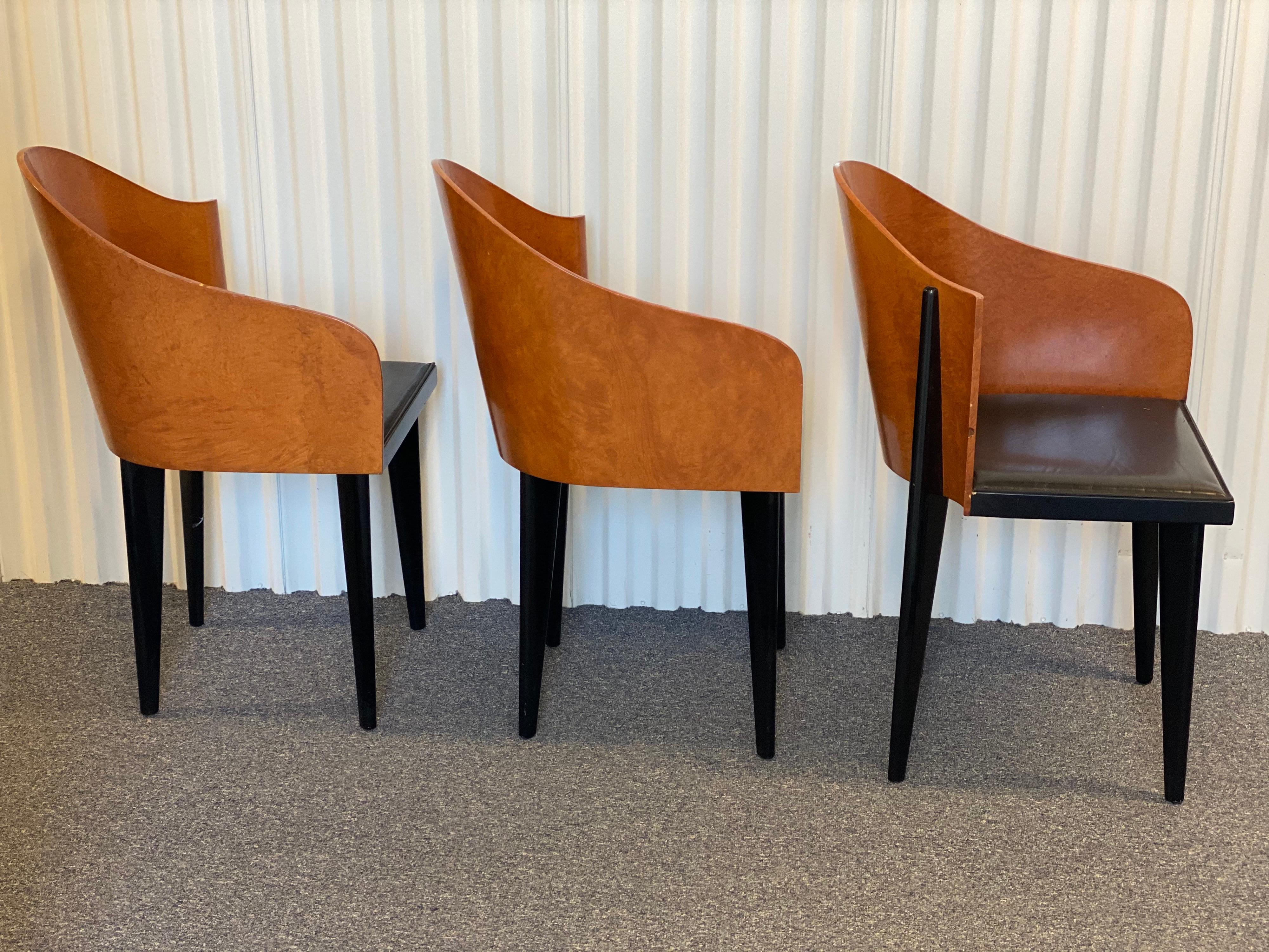 Late 20th Century Set of Three Toscana Chairs Designed by Piero Sartogo for Saporiti