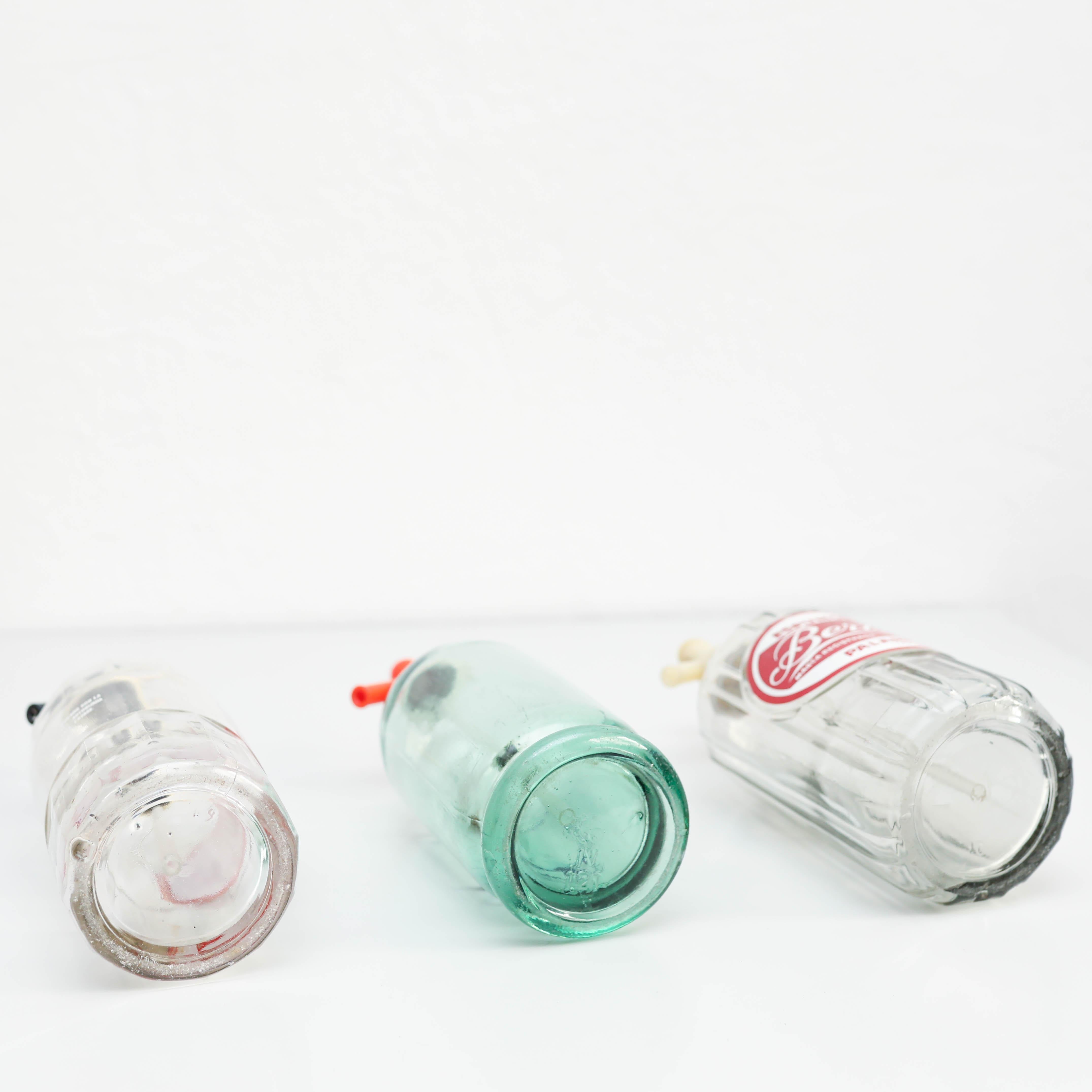 Juego de tres sifones de soda tradicionales catalanes de época, hacia 1990 en venta 7