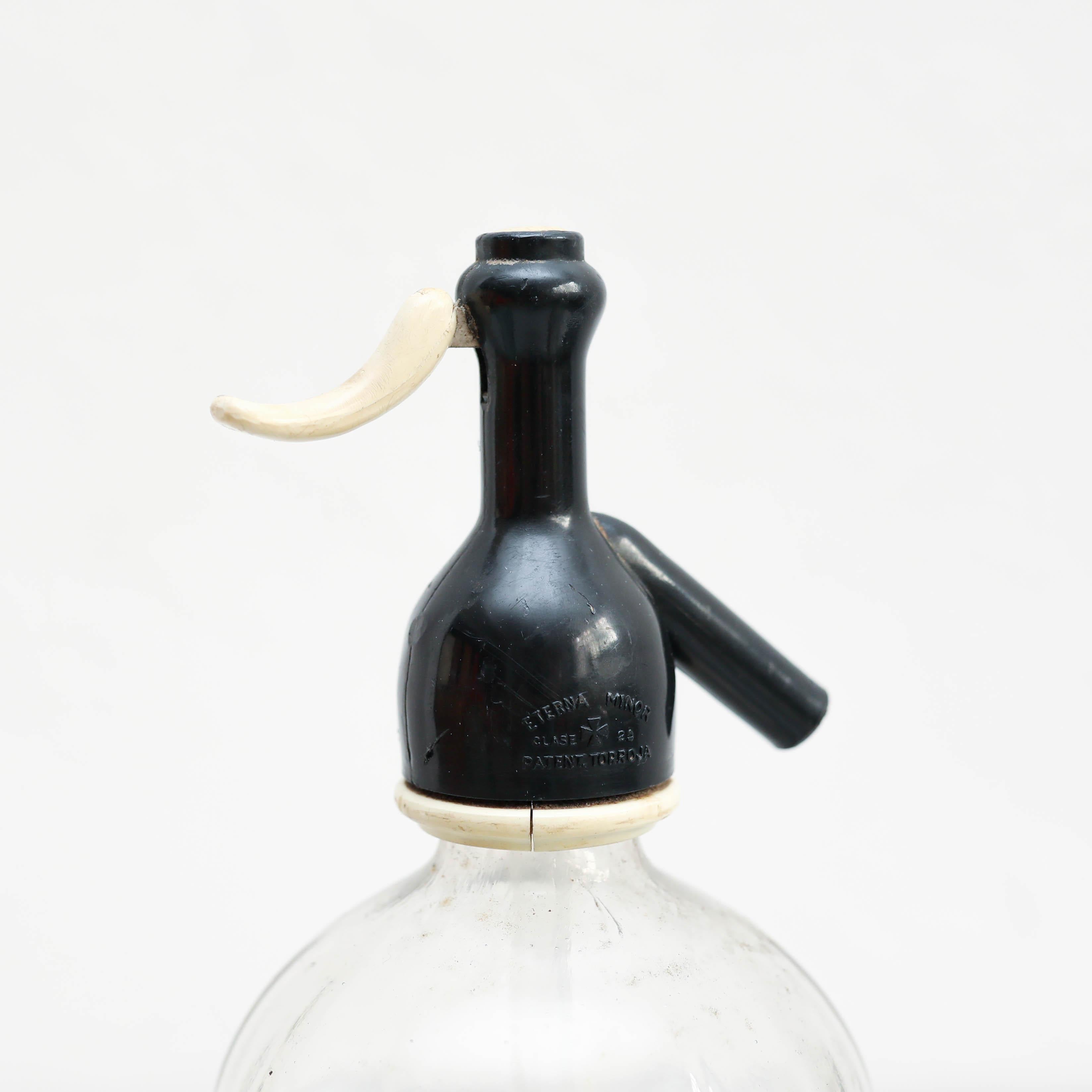 Juego de tres sifones de soda tradicionales catalanes de época, hacia 1990 en venta 2