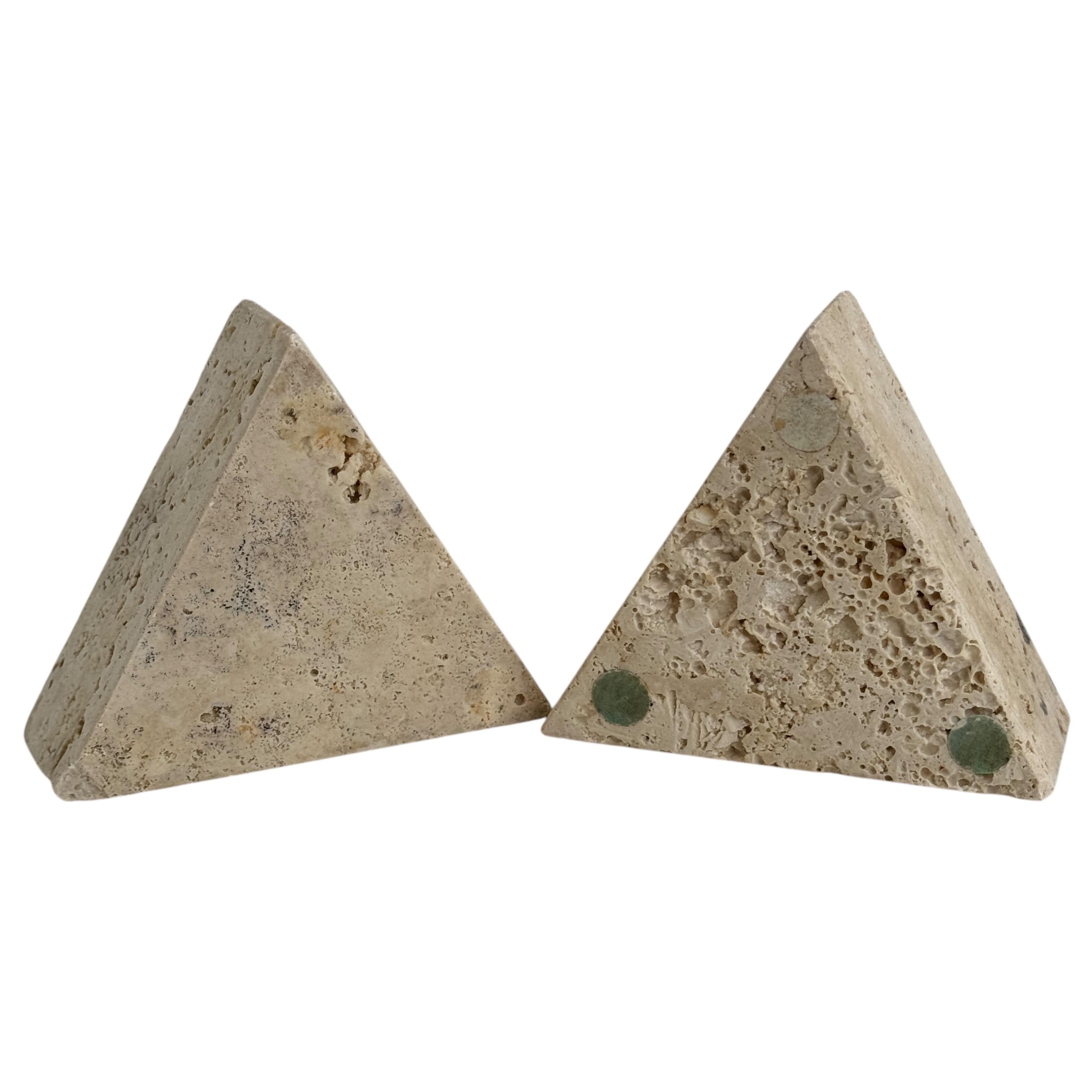 Set of Three Travertine Candle Holder by Fratelli Mannelli, Italy 1970s For Sale 11