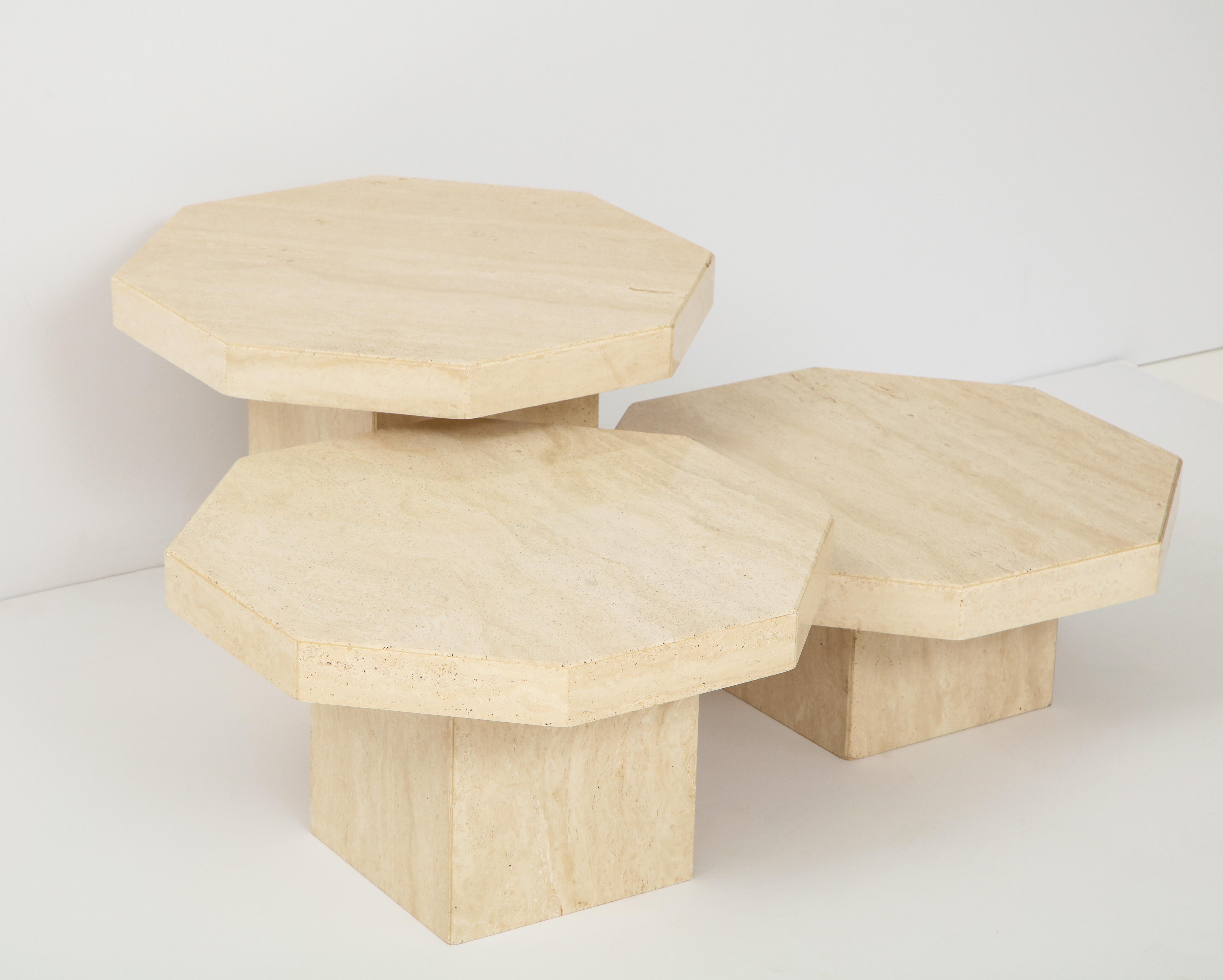 travertine stacking tables