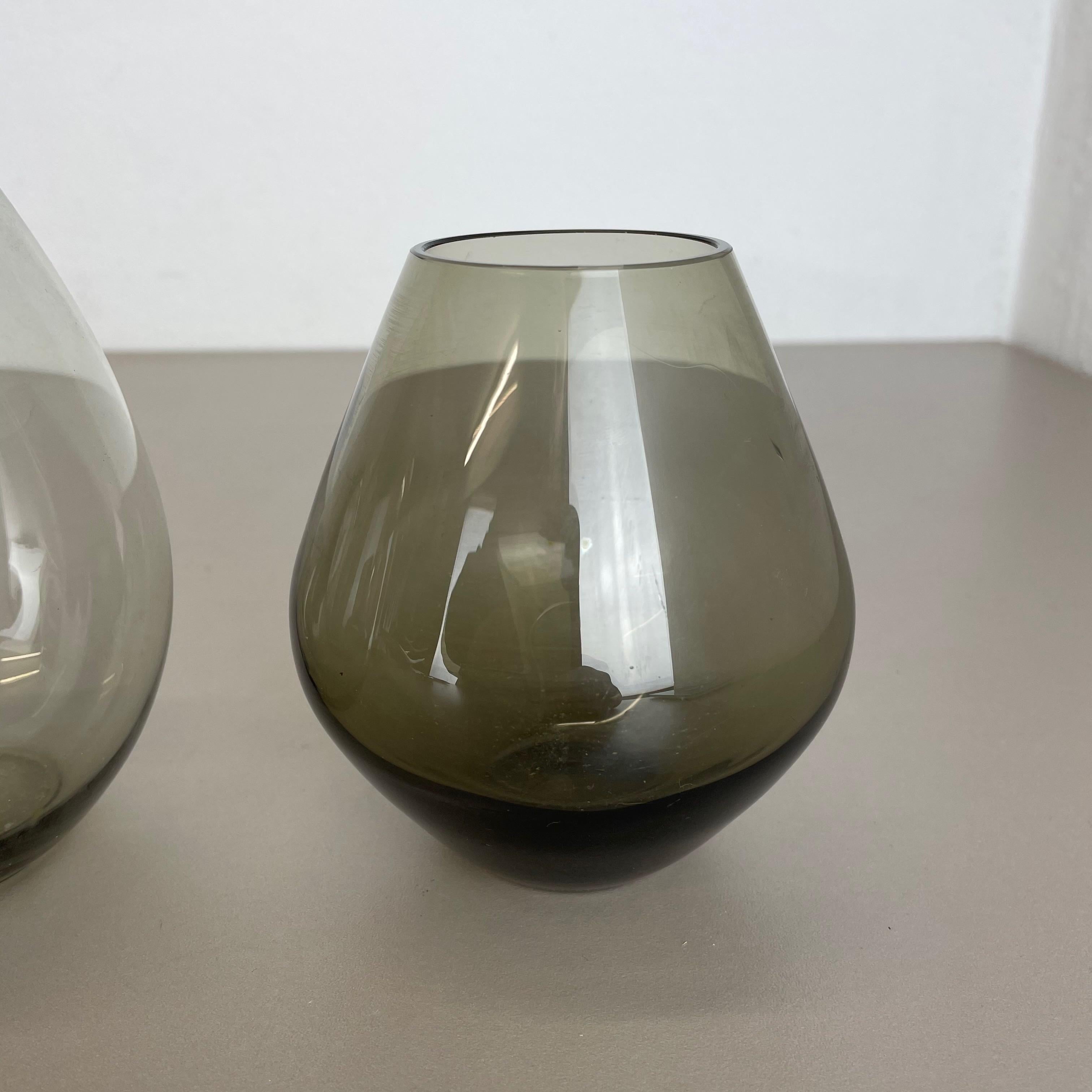 Set of Three Turmalin Vases Wilhelm Wagenfeld Wmf Attributed, Germany 1960s For Sale 5