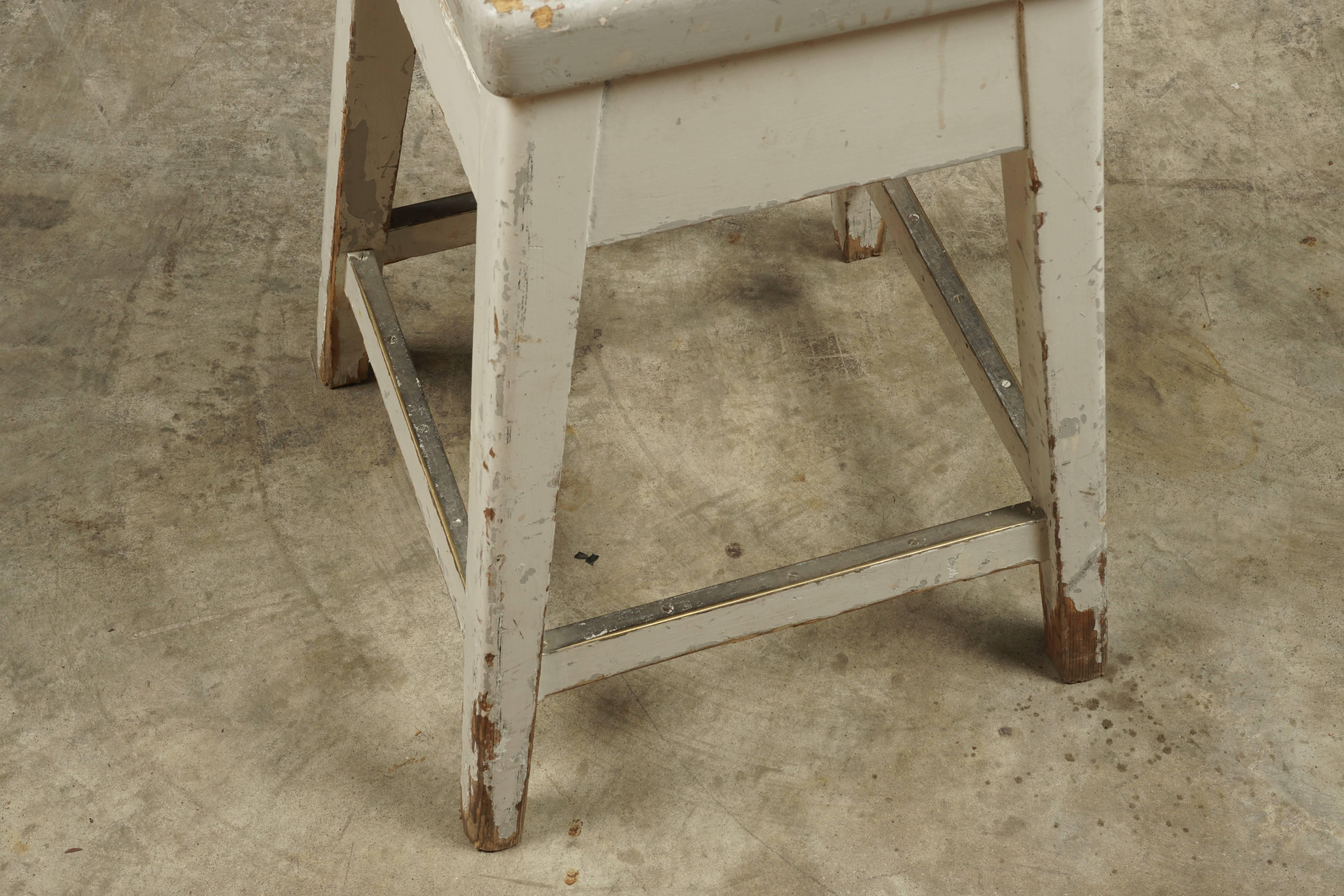 Set of Three University Stools from Sweden, circa 1920 In Good Condition In Nashville, TN