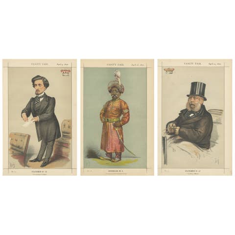 Set of Three Vanity Fair Portraits – Statesman and Sovereign, London 1870