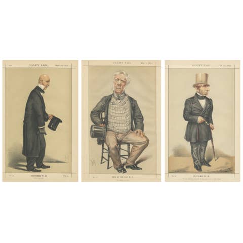 Set of Three Vanity Fair Portraits – Statesmen and Man of the Day, London 1870