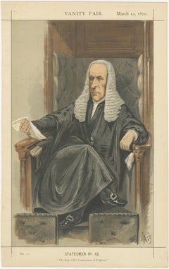 Set of Three Vanity Fair Statesmen – British Political Figures, London 1870