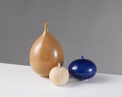Set of three vases designed by Vivi Calissendorff, Sweden, 1980s