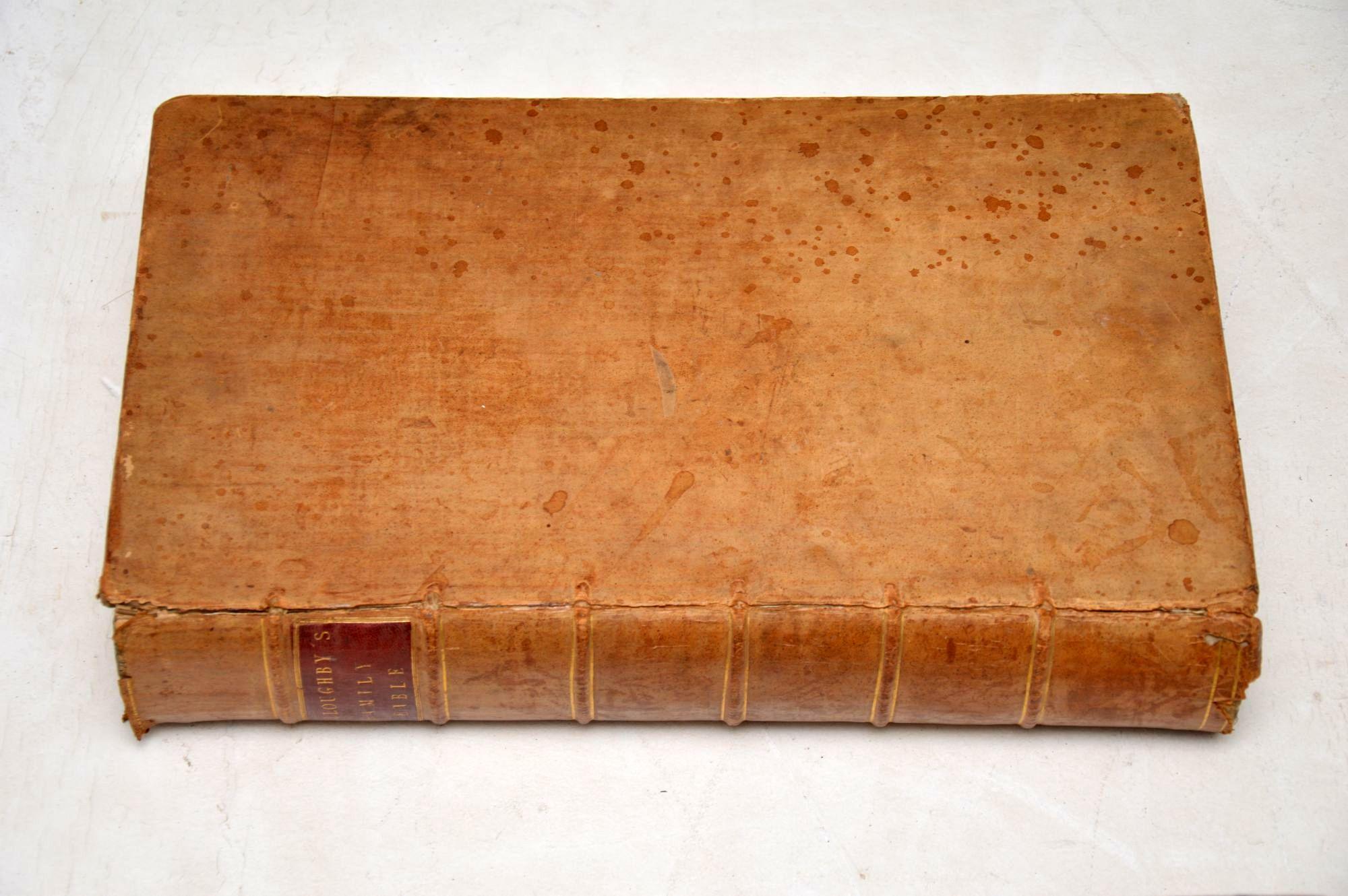 Set von drei sehr großen antiken Heiligen Bibelen aus dem Jahr 1778, 1813 und 1844 1