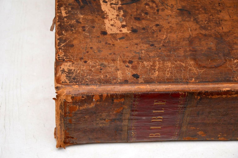 Set of Three Very Large Antique Holy Bibles 1778, 1813 and 1844 For