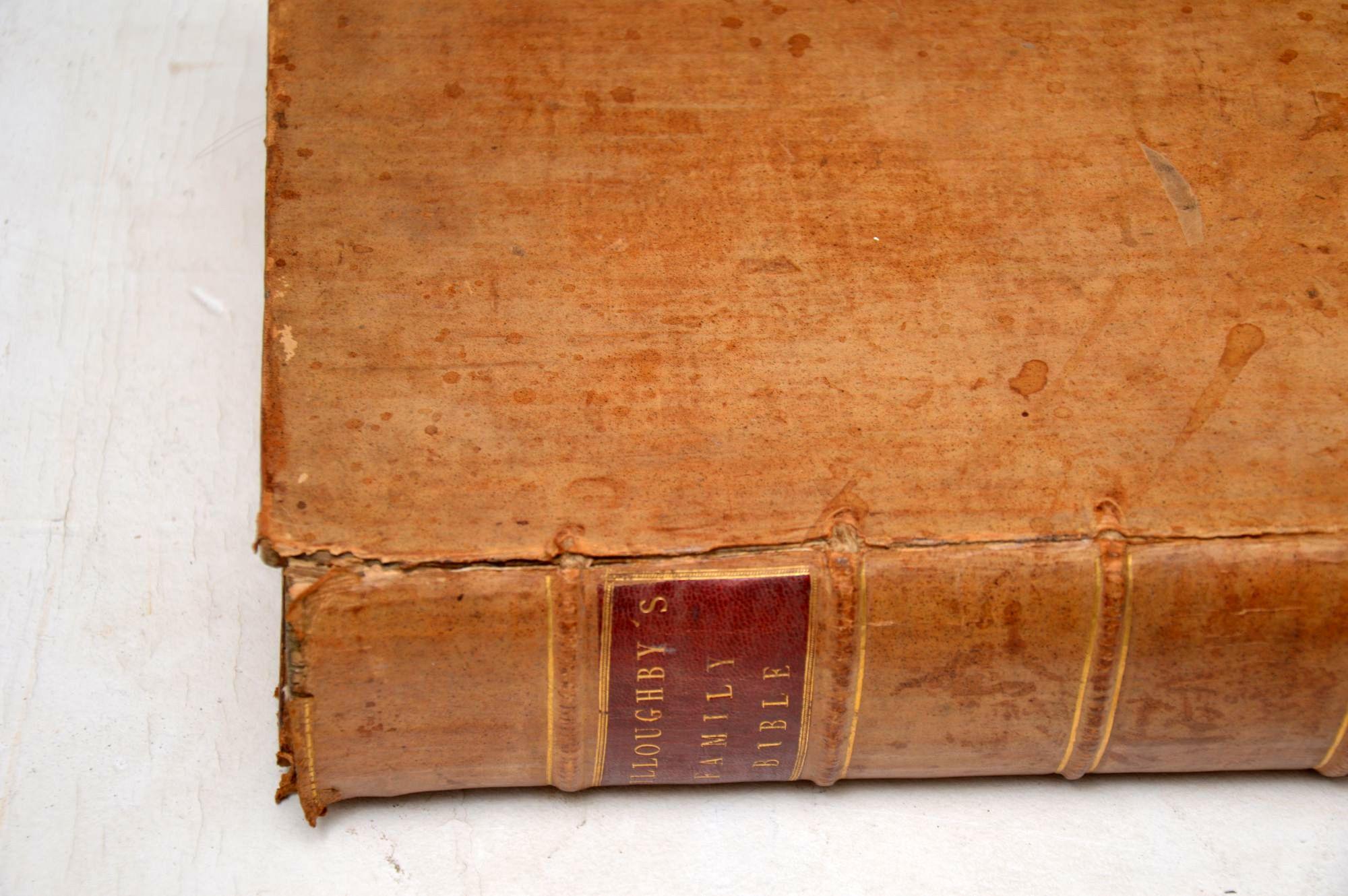 Set von drei sehr großen antiken Heiligen Bibelen aus dem Jahr 1778, 1813 und 1844 3